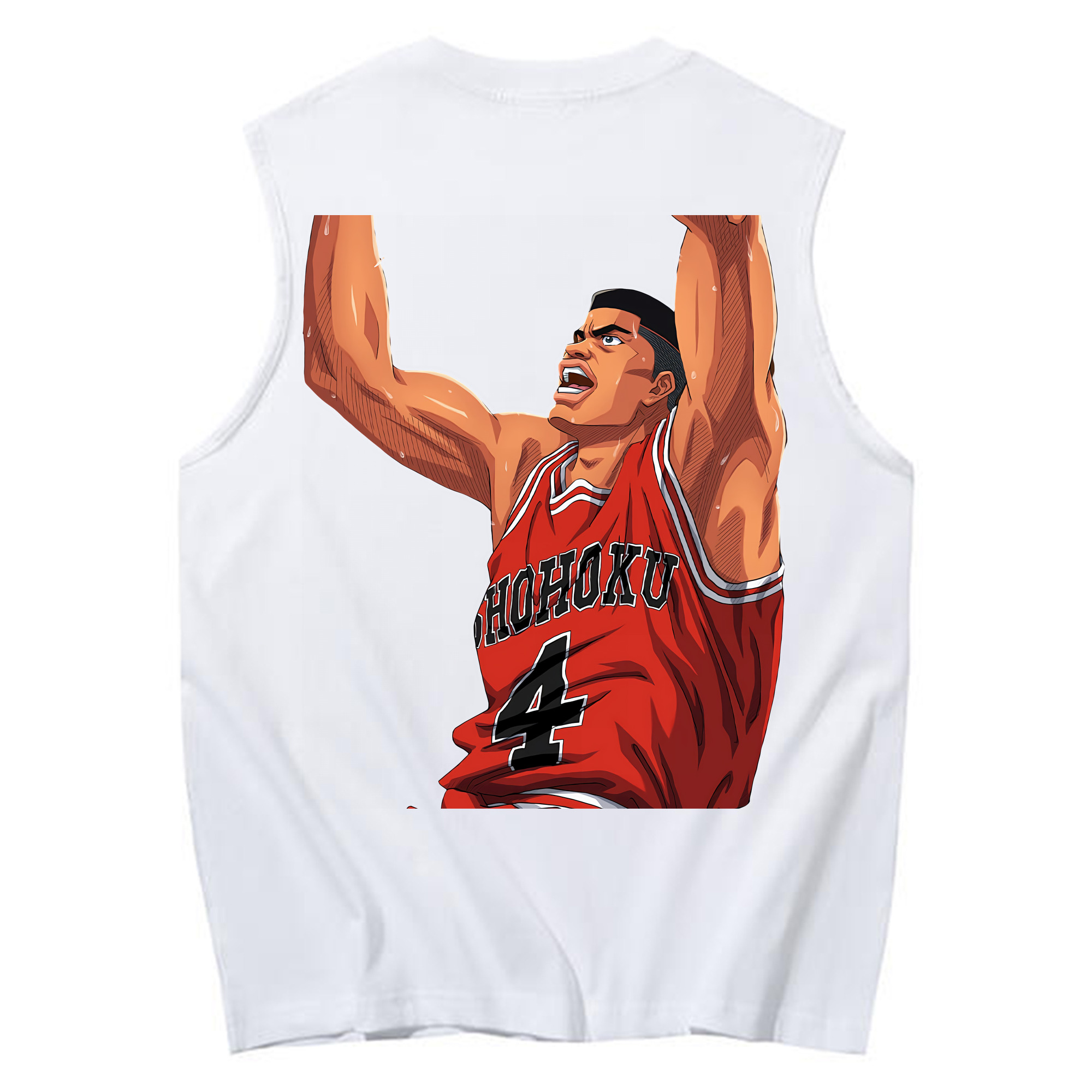 （画像用） SLAM DUNK／スラムダンク コットン100％タンクトップ（背面プリント）