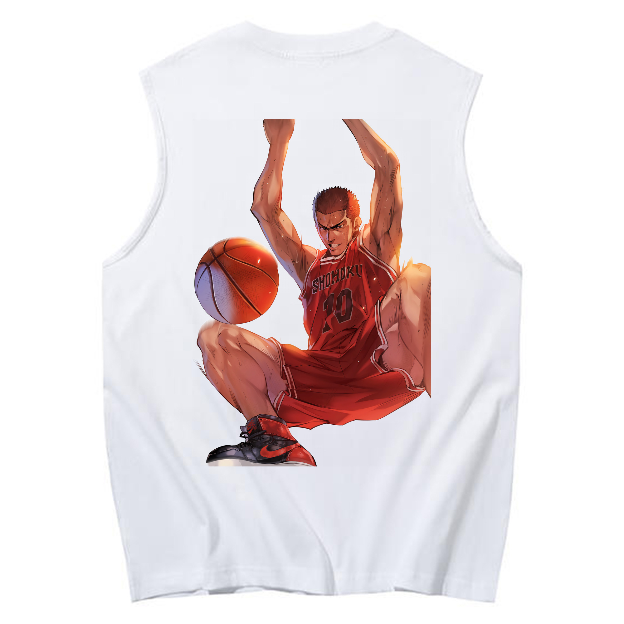（画像用） SLAM DUNK／スラムダンク コットン100％タンクトップ（背面プリント）