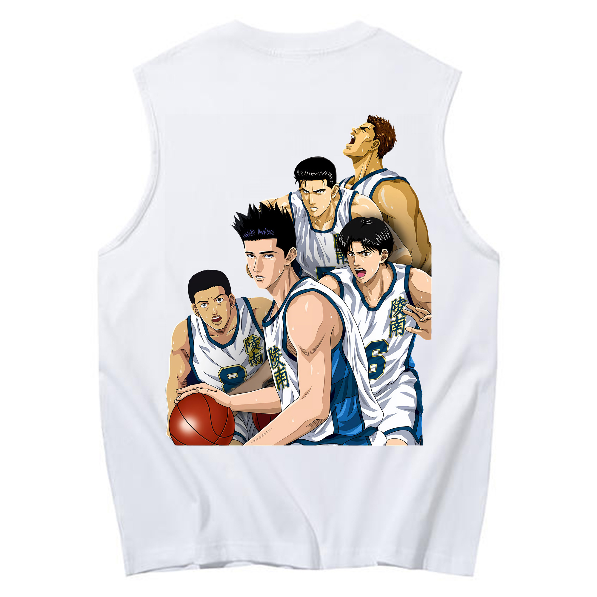 （画像用） SLAM DUNK／スラムダンク コットン100％タンクトップ（背面プリント）