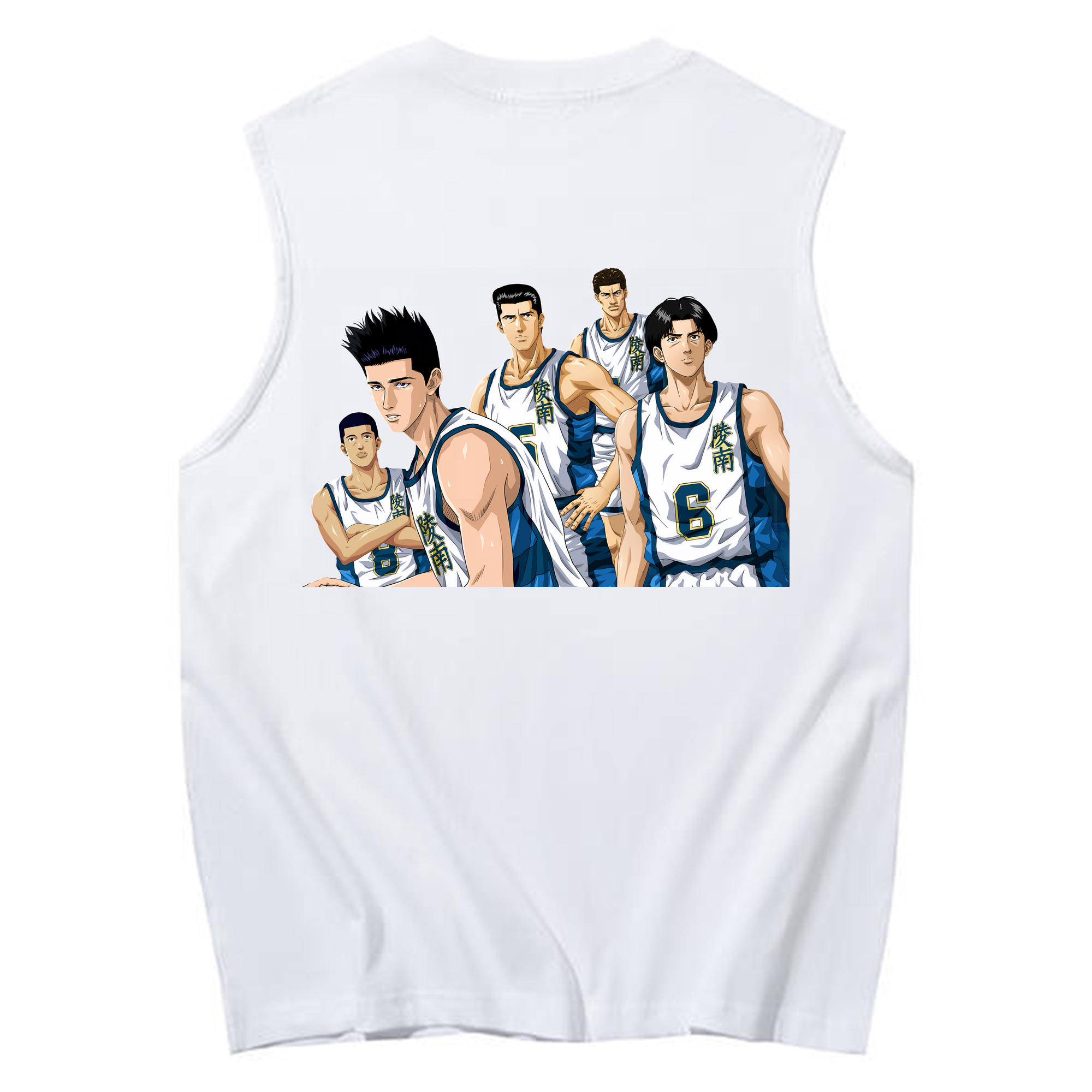 （画像用） SLAM DUNK／スラムダンク コットン100％タンクトップ（背面プリント）