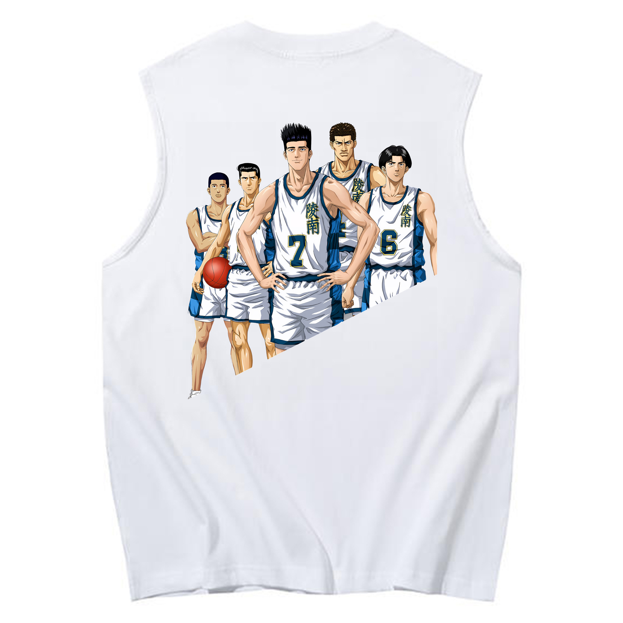 （画像用） SLAM DUNK／スラムダンク コットン100％タンクトップ（背面プリント）
