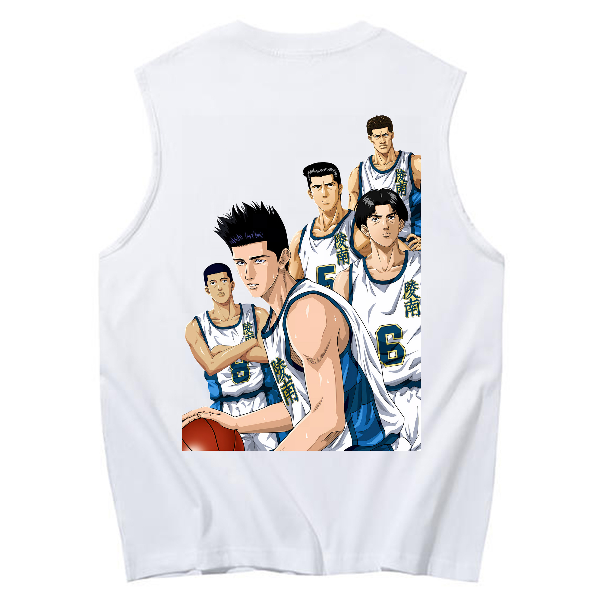 （画像用） SLAM DUNK／スラムダンク コットン100％タンクトップ（背面プリント）