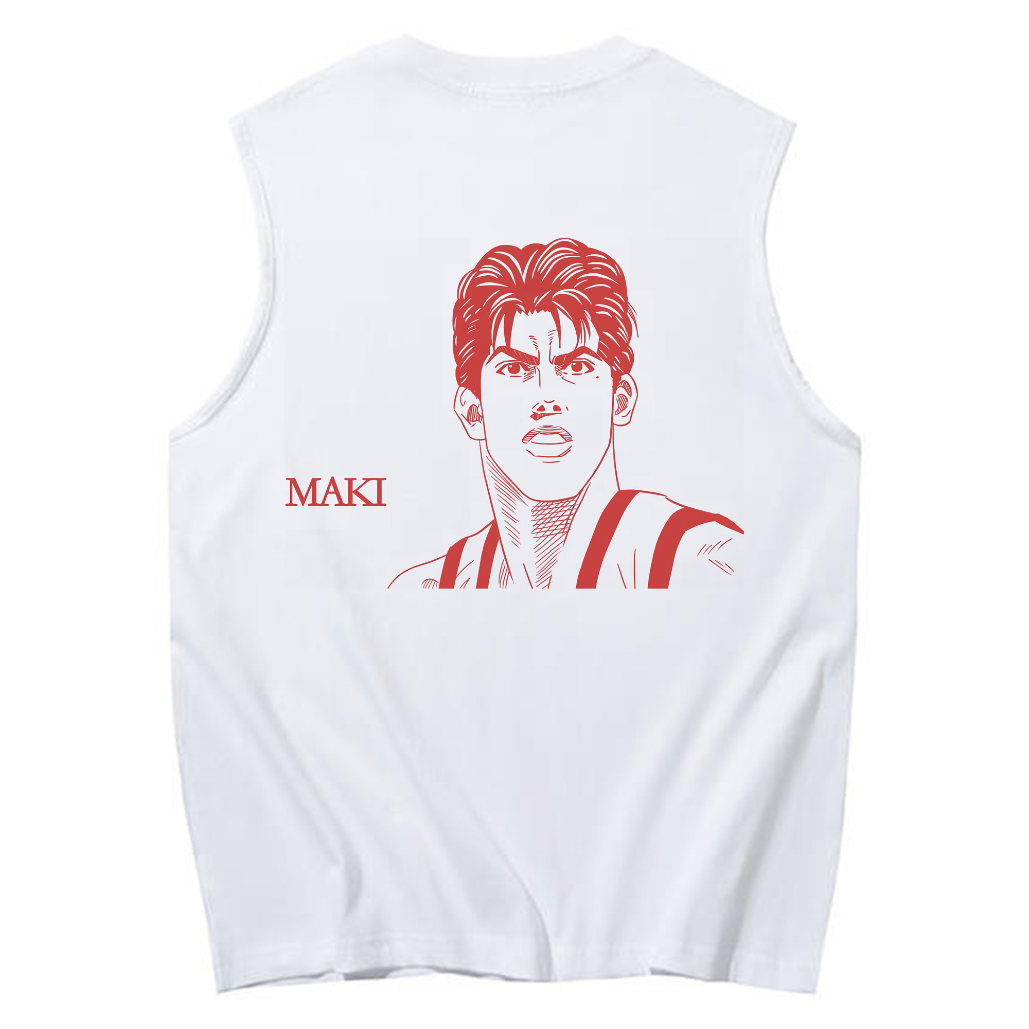 （画像用） SLAM DUNK／スラムダンク コットン100％タンクトップ（背面プリント）