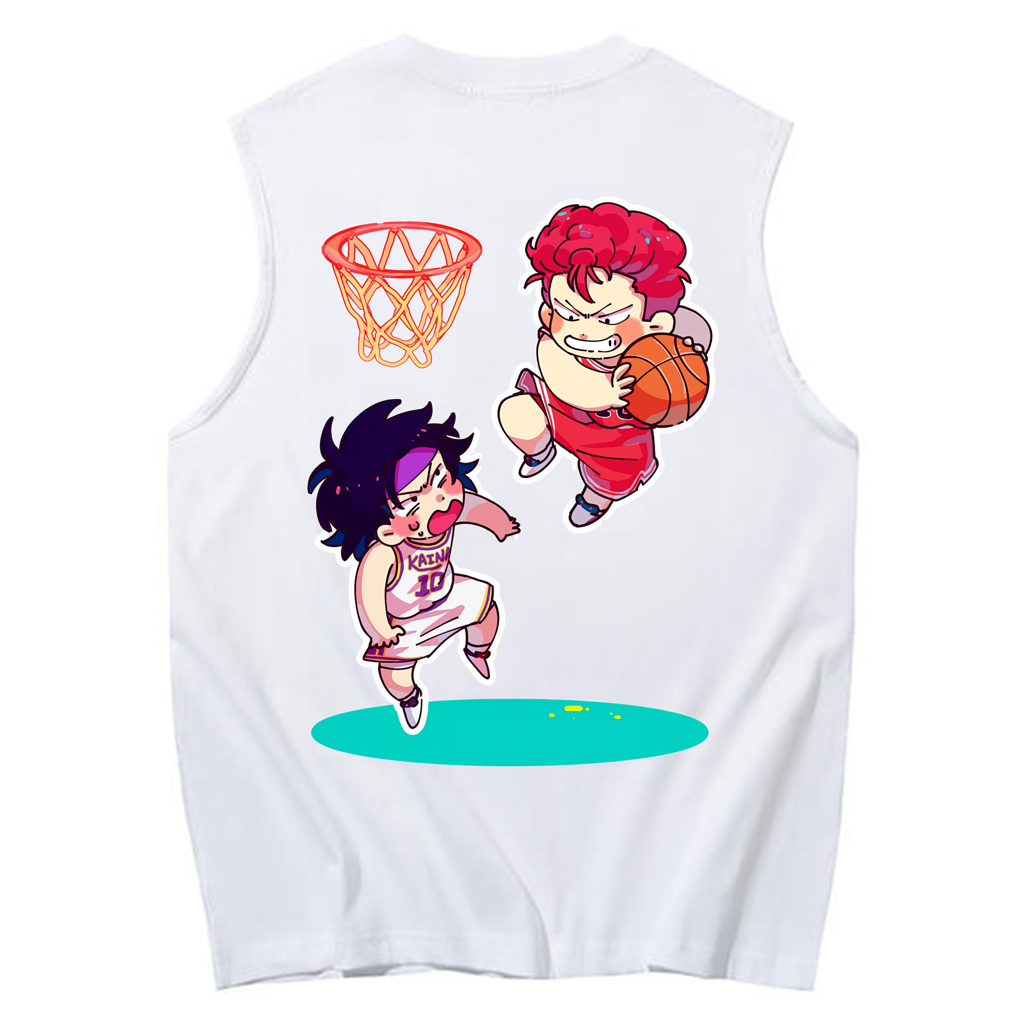 （画像用） SLAM DUNK／スラムダンク コットン100％タンクトップ（背面プリント）