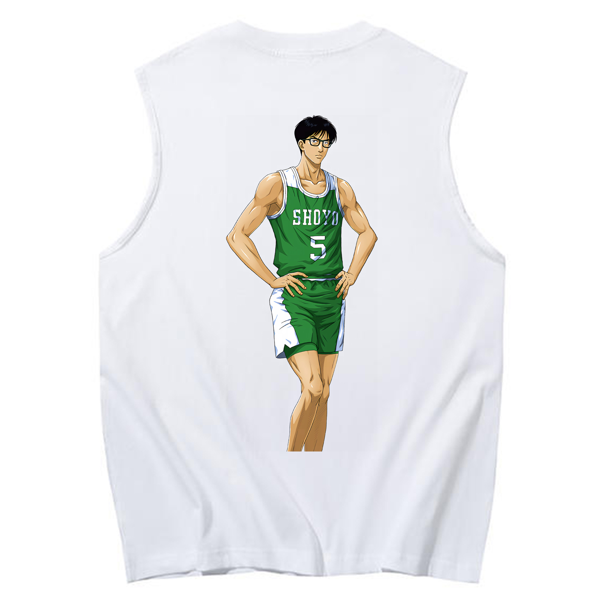 （画像用） SLAM DUNK／スラムダンク コットン100％タンクトップ（背面プリント）