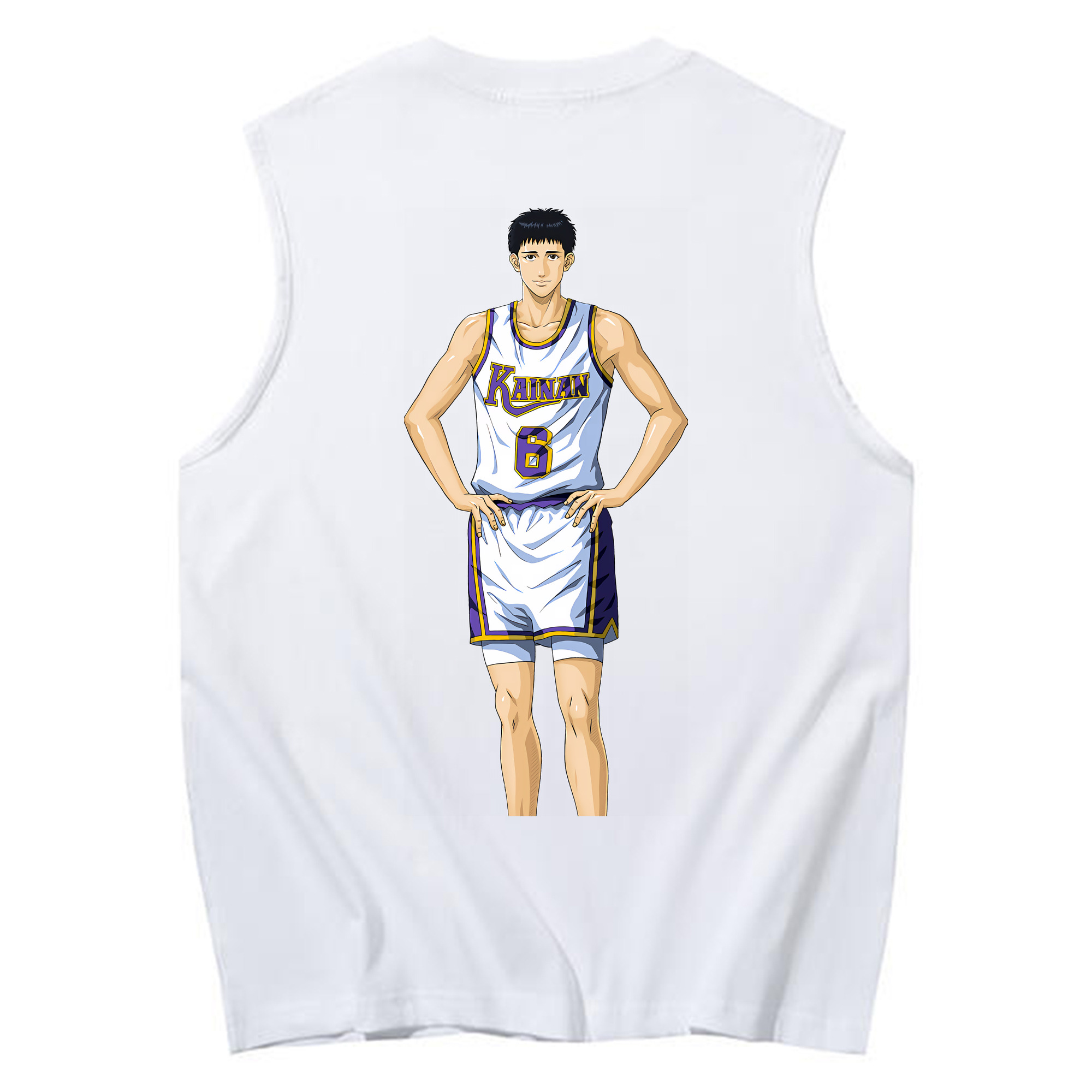 （画像用） SLAM DUNK／スラムダンク コットン100％タンクトップ（背面プリント）
