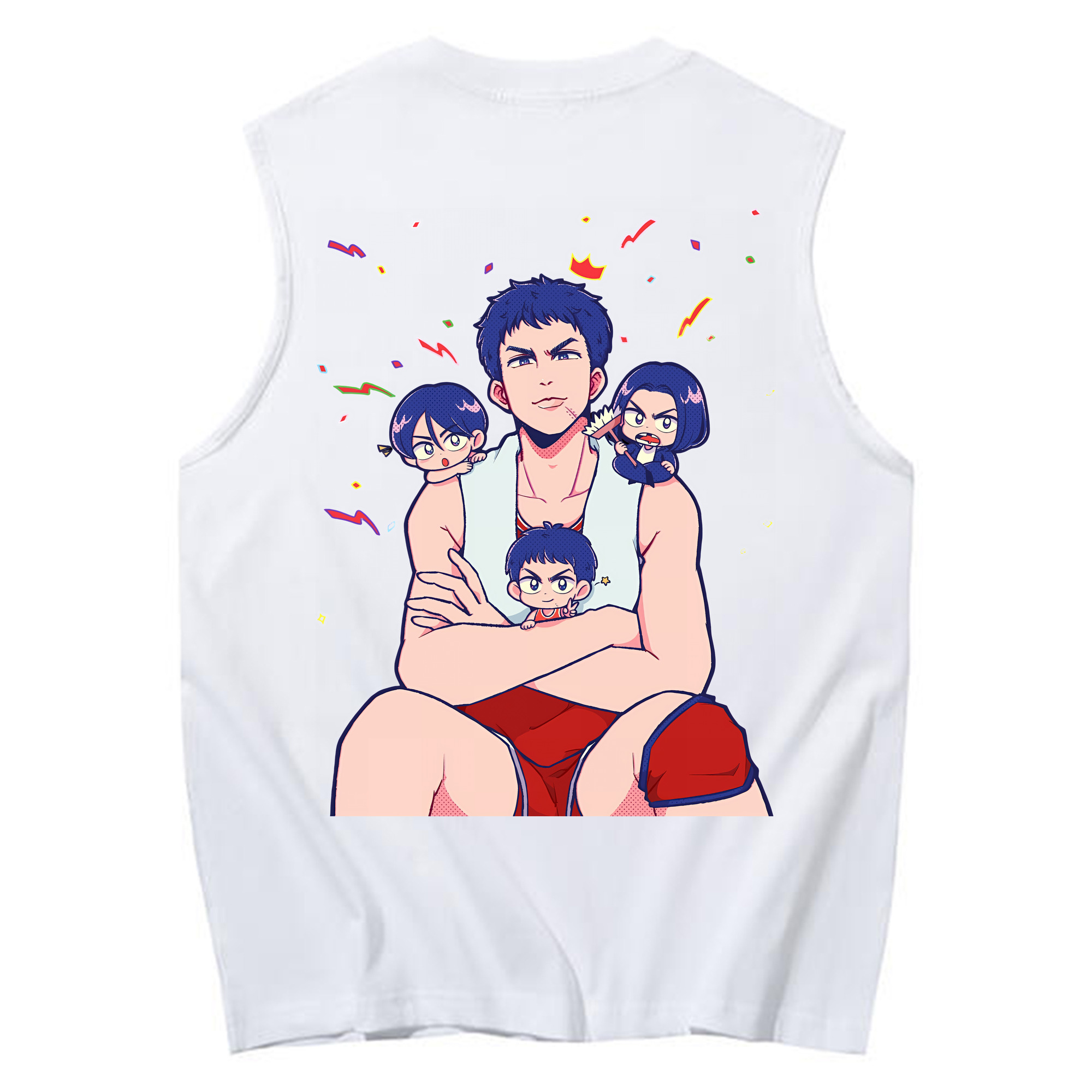 （画像用） SLAM DUNK／スラムダンク コットン100％タンクトップ（背面プリント）