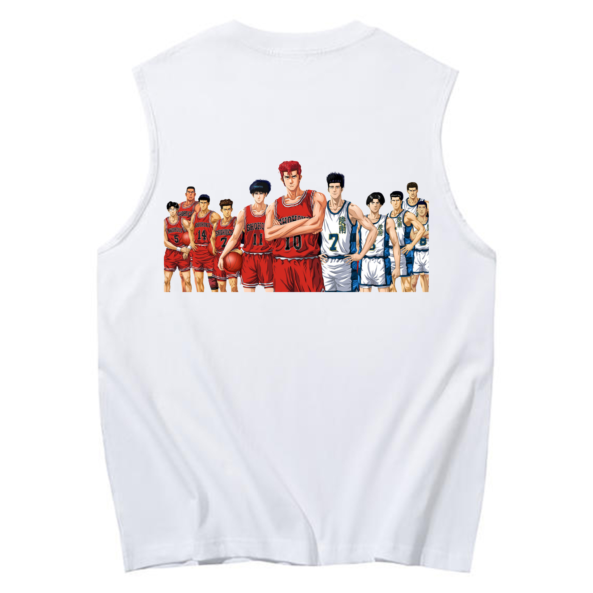 （画像用） SLAM DUNK／スラムダンク コットン100％タンクトップ（背面プリント）