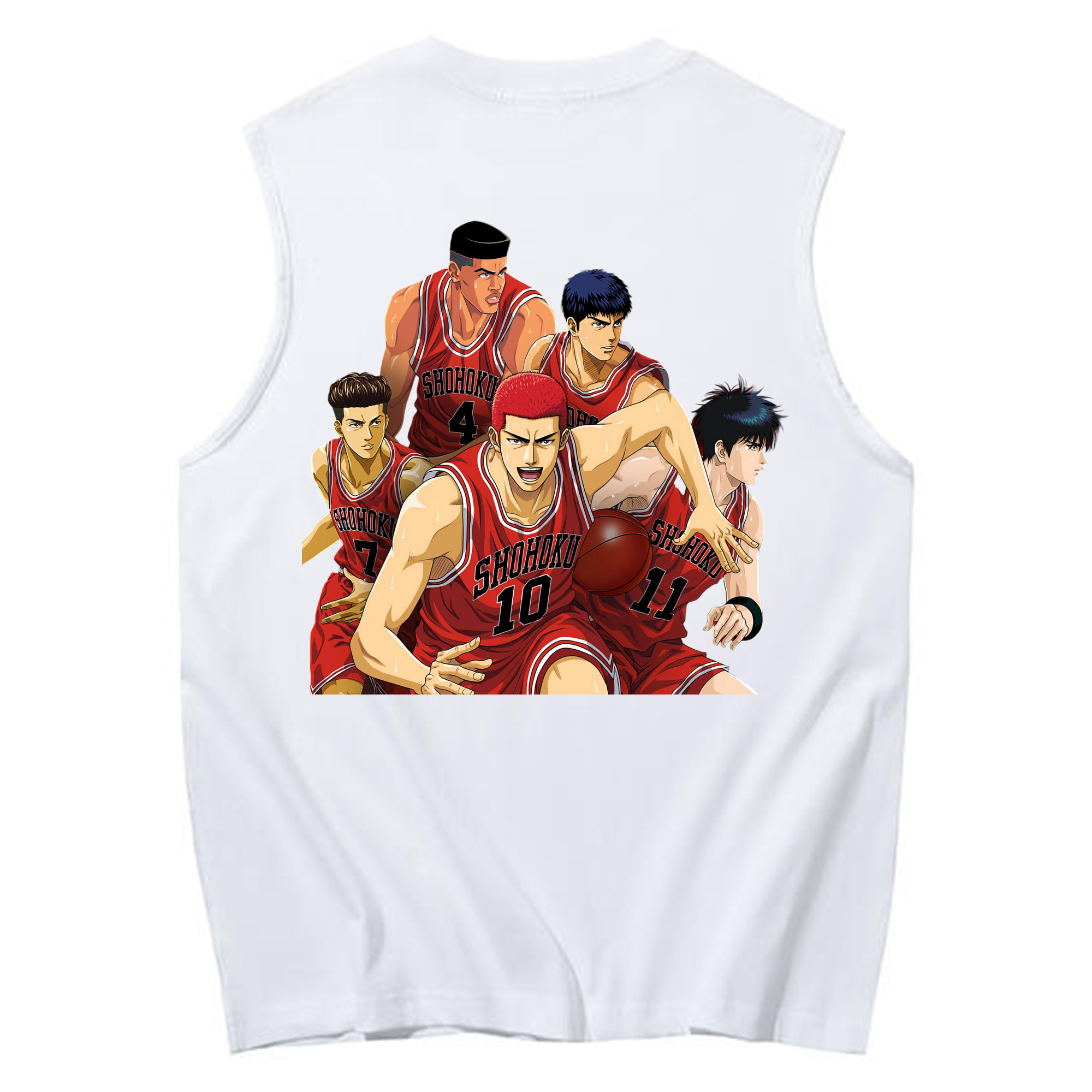 （画像用） SLAM DUNK／スラムダンク コットン100％タンクトップ（背面プリント）
