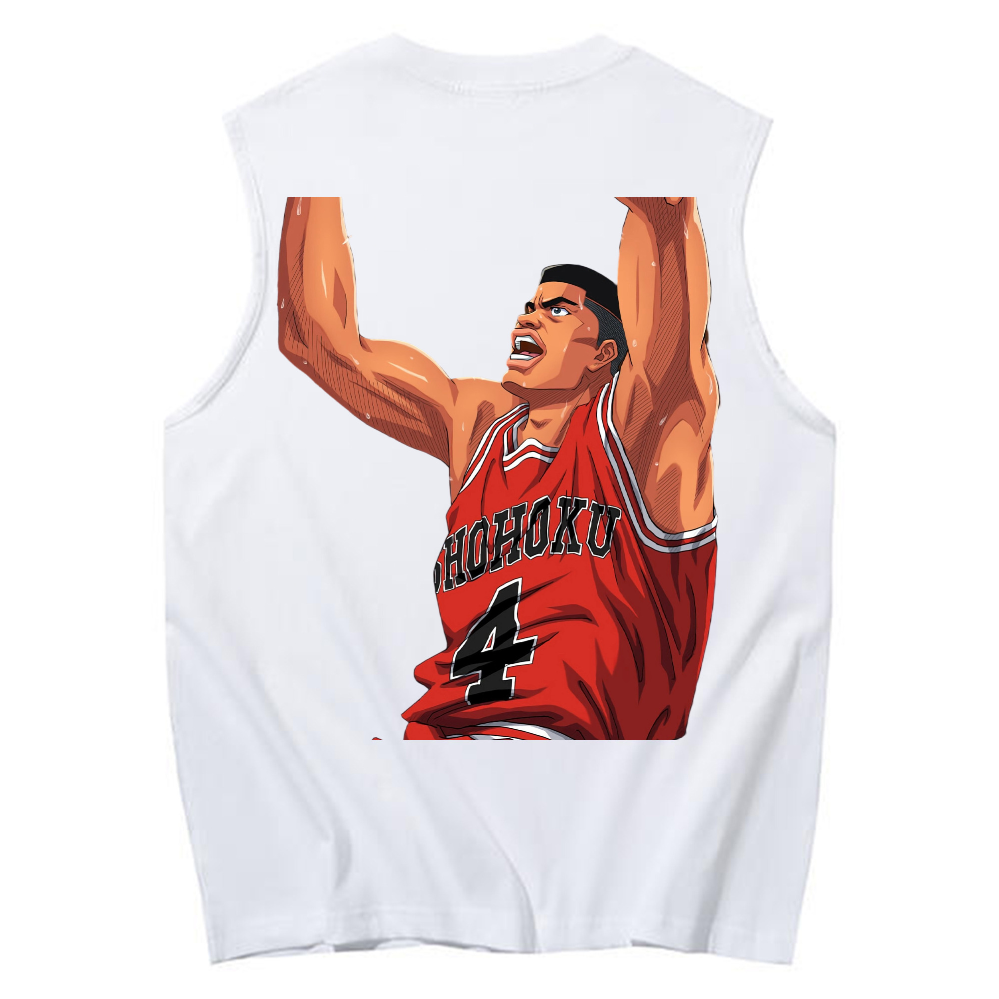 （画像用） SLAM DUNK／スラムダンク コットン100％タンクトップ（背面プリント）
