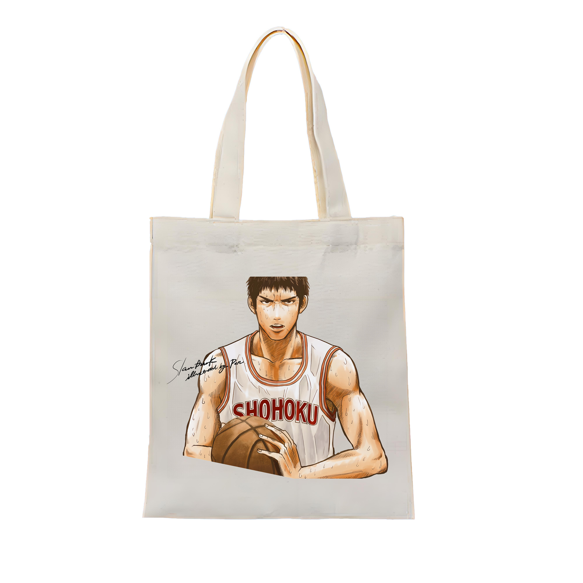 （画像用） SLAM DUNK／スラムダンク 縦型キャンバス生地手提げバッグ　トートバッグ