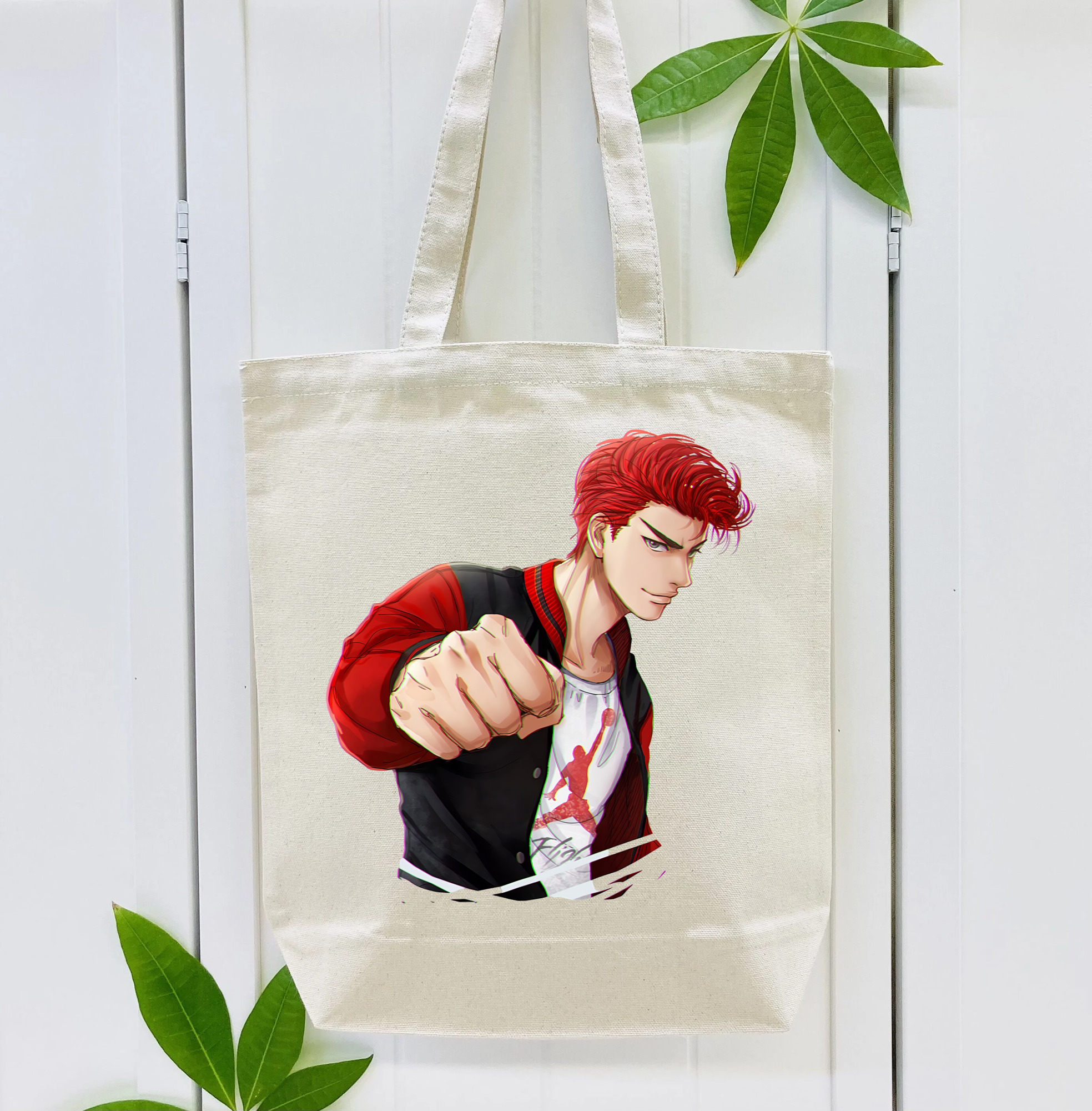 SLAM DUNK／スラムダンク 縦型キャンバス生地手提げバッグ　トートバッグ
