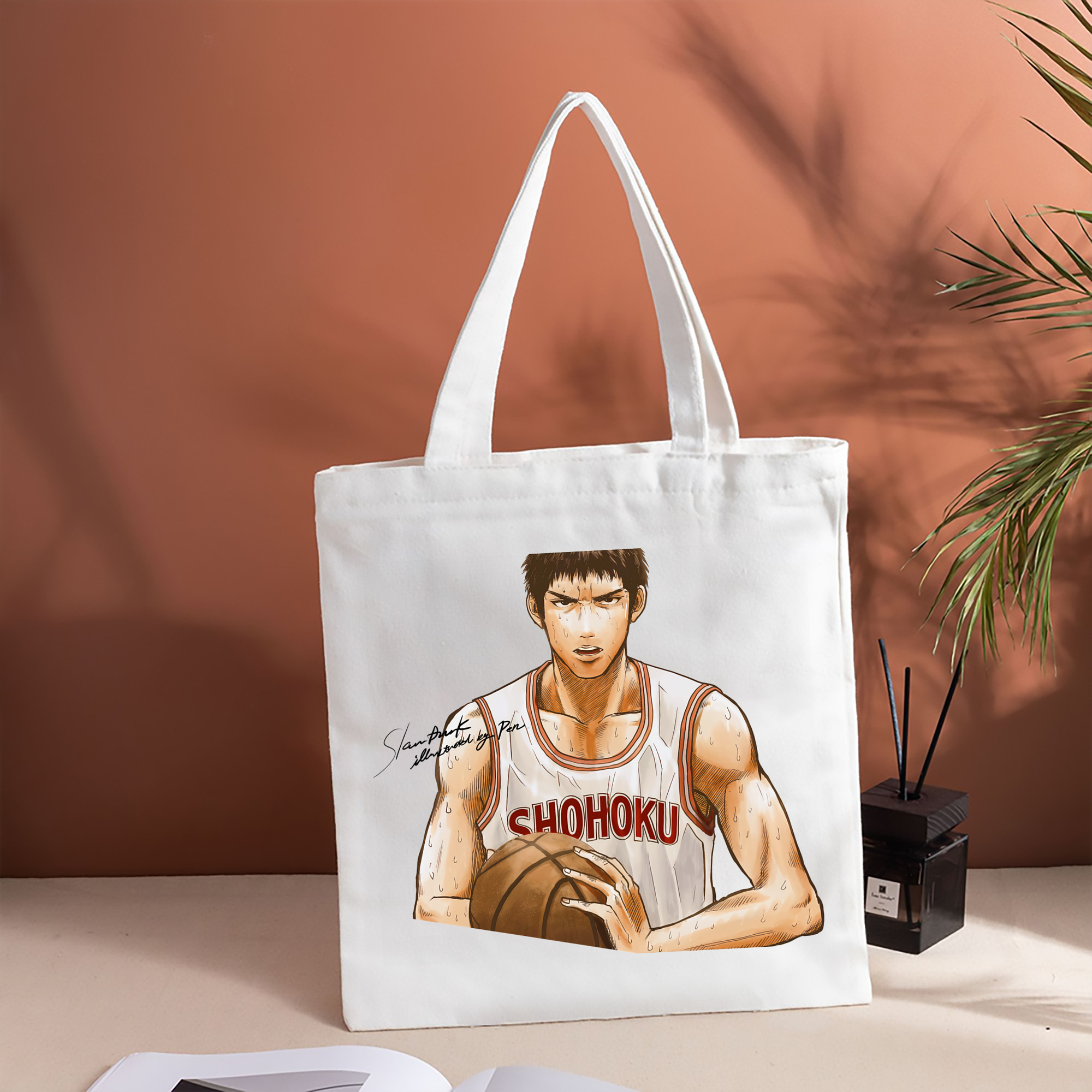 SLAM DUNK／スラムダンク 縦型キャンバス生地手提げバッグ　トートバッグ