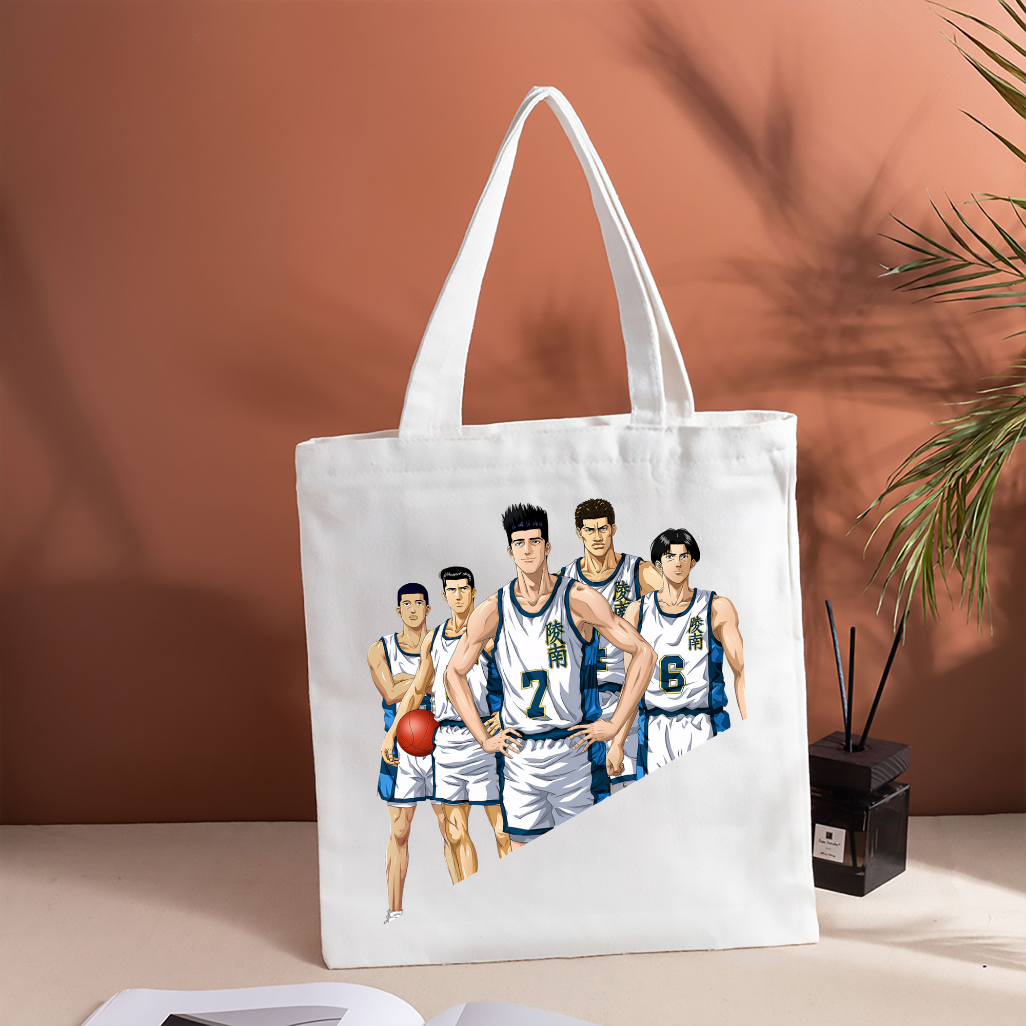 SLAM DUNK／スラムダンク 縦型キャンバス生地手提げバッグ　トートバッグ