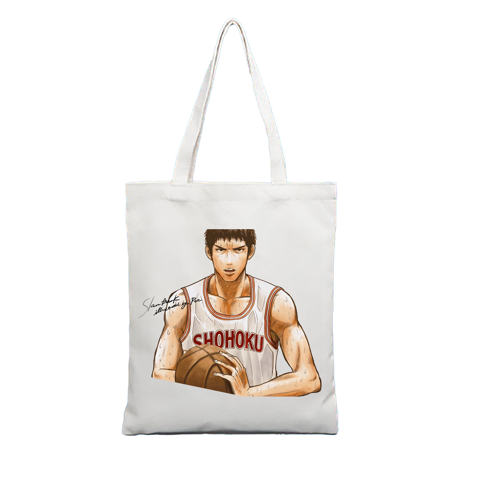 （画像用） SLAM DUNK／スラムダンク 縦型キャンバス生地手提げバッグ　トートバッグ