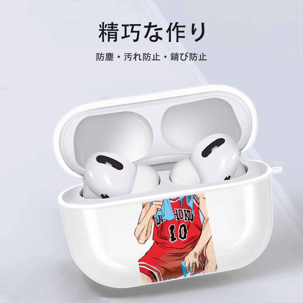 SLAM DUNK／スラムダンク 【AirPods Pro用】ハードシェル保護ケース 耐衝撃・防指紋・カラビナ付き商品仕様