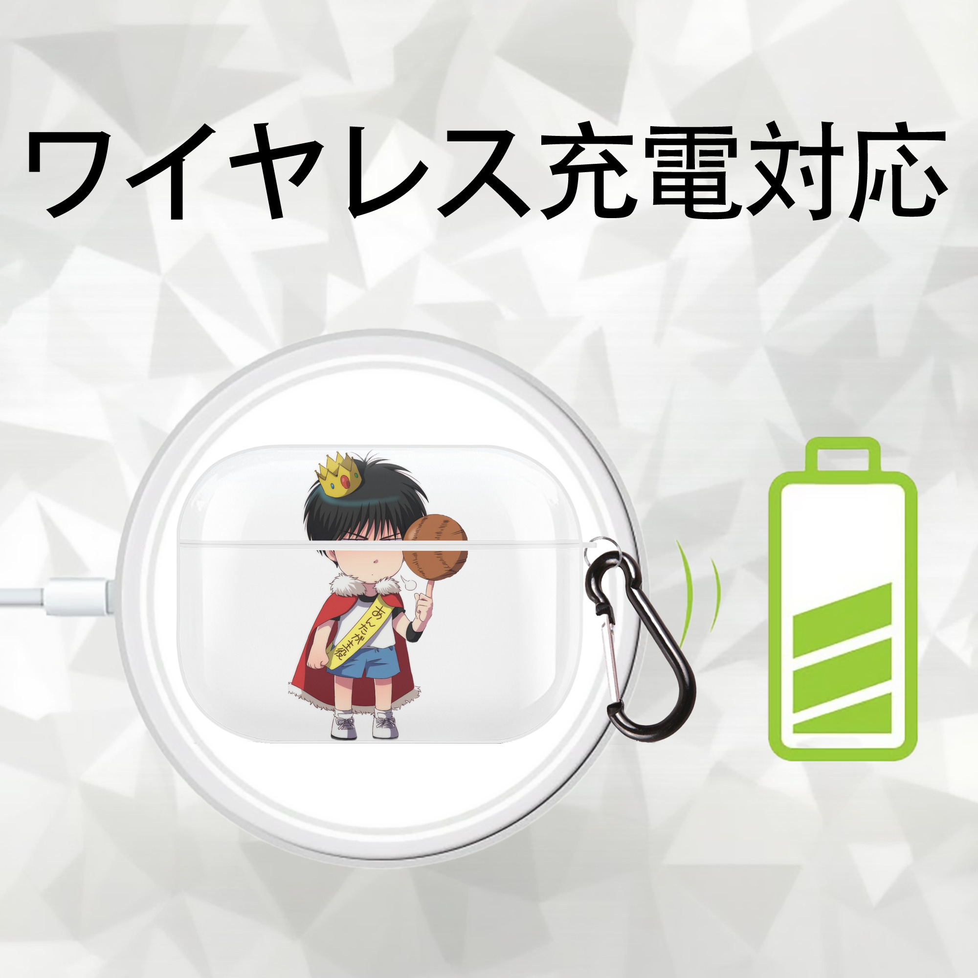 SLAM DUNK／スラムダンク 【AirPods Pro用】ハードシェル保護ケース 耐衝撃・防指紋・カラビナ付き商品仕様