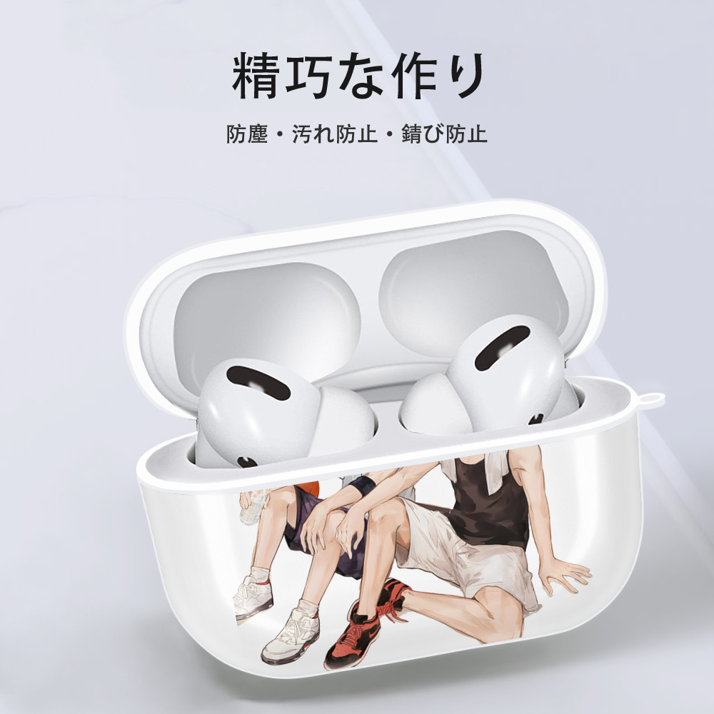 SLAM DUNK／スラムダンク 【AirPods Pro用】ハードシェル保護ケース 耐衝撃・防指紋・カラビナ付き商品仕様