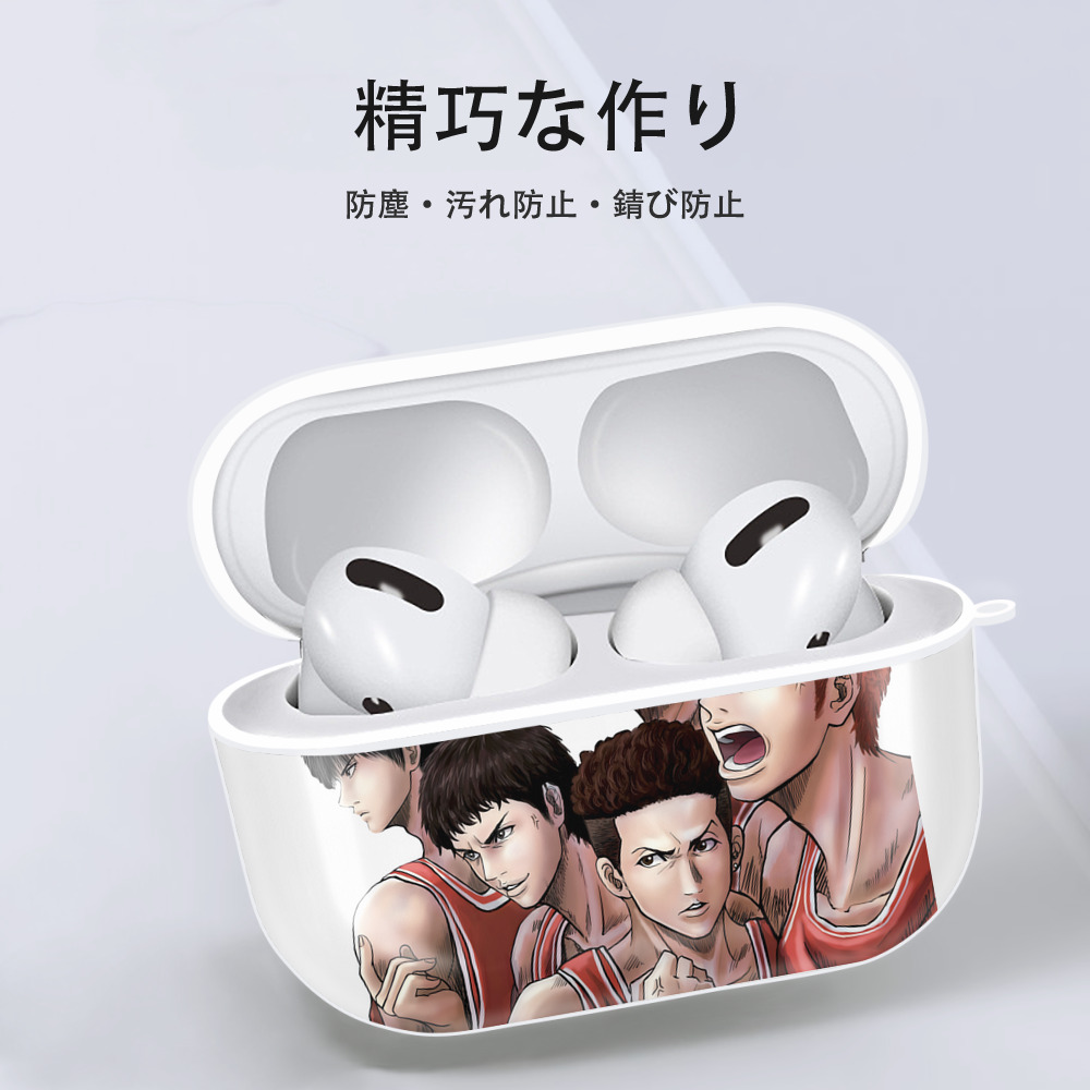 SLAM DUNK／スラムダンク 【AirPods Pro用】ハードシェル保護ケース 耐衝撃・防指紋・カラビナ付き商品仕様