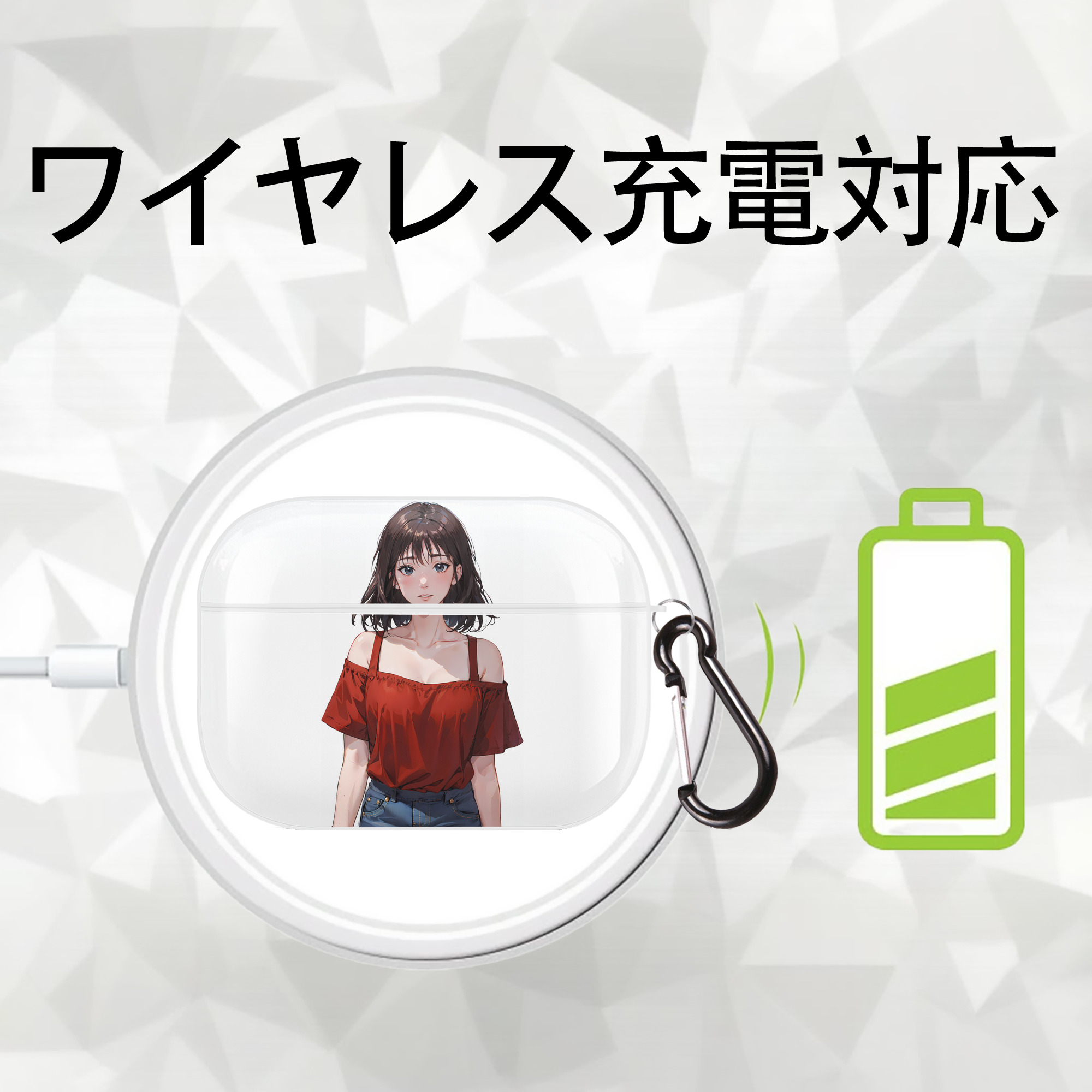 SLAM DUNK／スラムダンク 【AirPods Pro用】ハードシェル保護ケース 耐衝撃・防指紋・カラビナ付き商品仕様