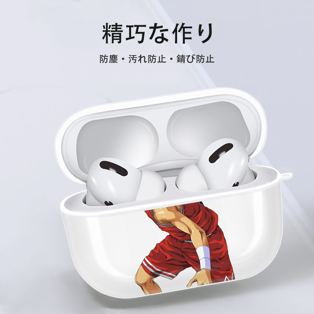 SLAM DUNK／スラムダンク 【AirPods Pro用】ハードシェル保護ケース 耐衝撃・防指紋・カラビナ付き商品仕様