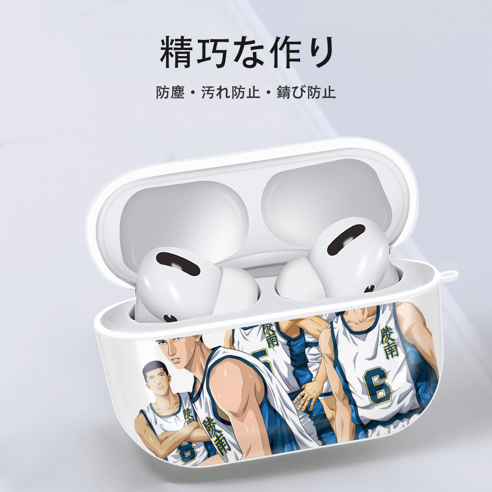 SLAM DUNK／スラムダンク 【AirPods Pro用】ハードシェル保護ケース 耐衝撃・防指紋・カラビナ付き商品仕様