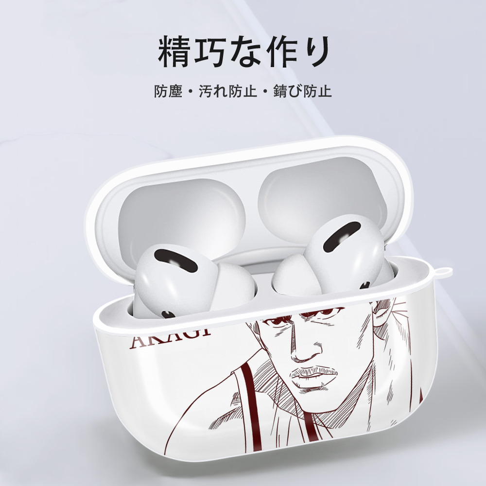 SLAM DUNK／スラムダンク 【AirPods Pro用】ハードシェル保護ケース 耐衝撃・防指紋・カラビナ付き商品仕様