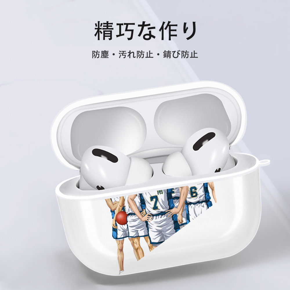 SLAM DUNK／スラムダンク 【AirPods Pro用】ハードシェル保護ケース 耐衝撃・防指紋・カラビナ付き商品仕様