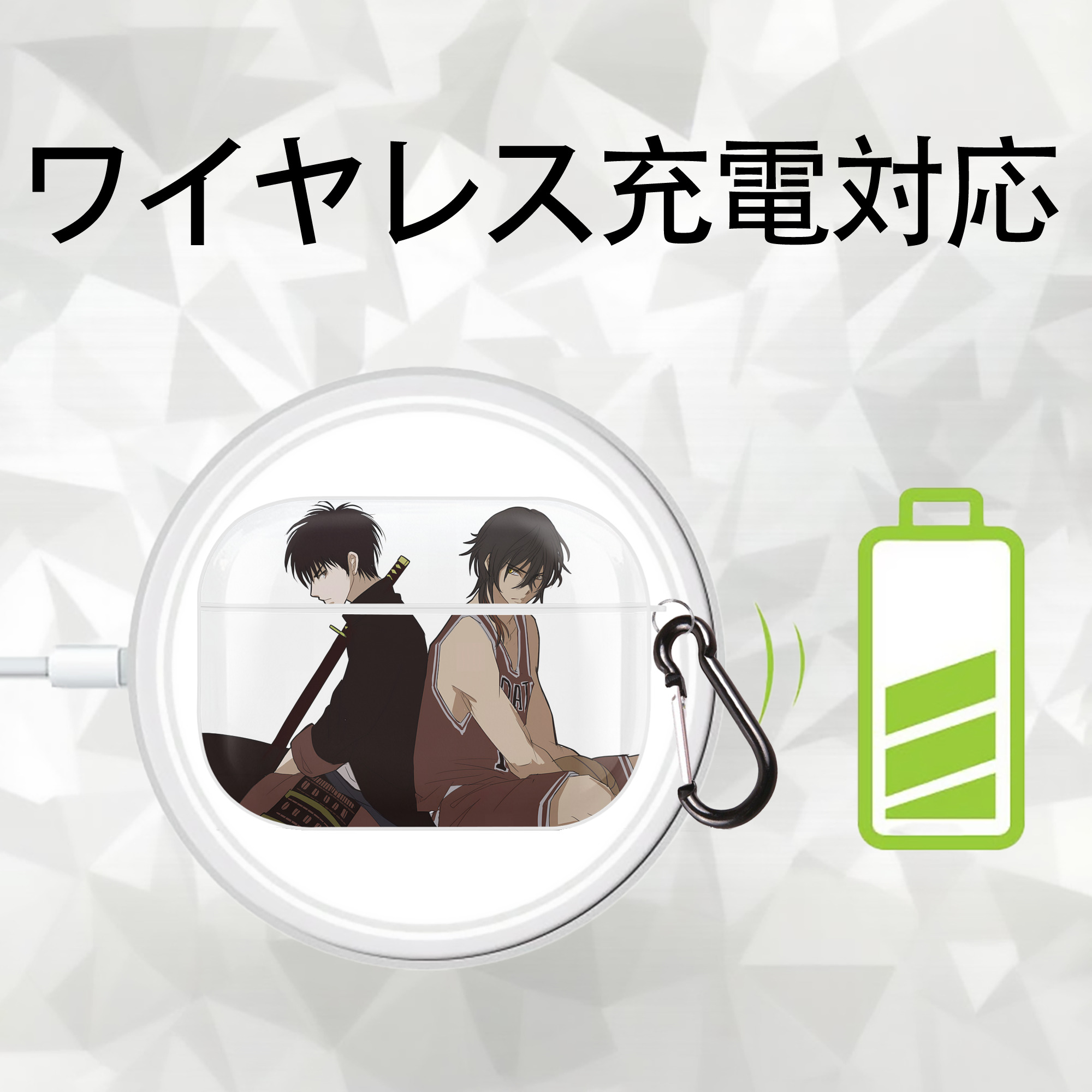 SLAM DUNK／スラムダンク 【AirPods Pro用】ハードシェル保護ケース 耐衝撃・防指紋・カラビナ付き商品仕様