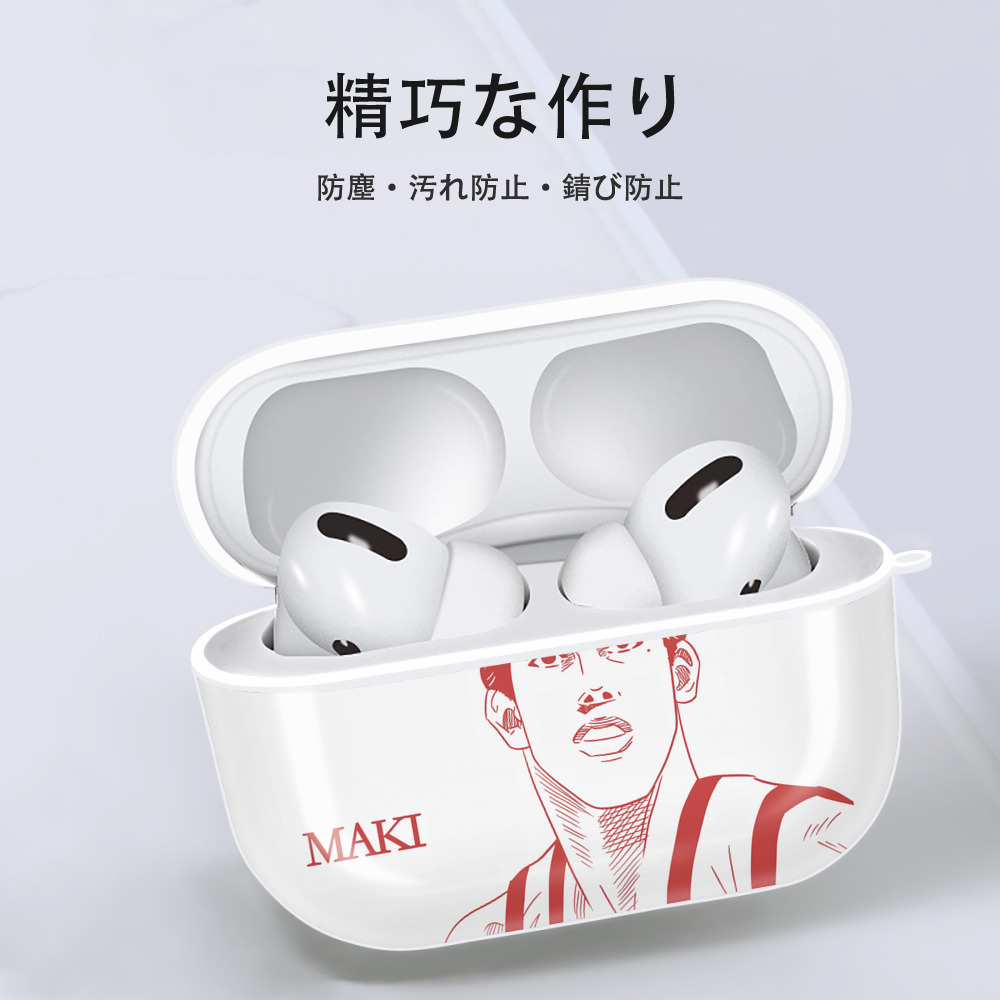 SLAM DUNK／スラムダンク 【AirPods Pro用】ハードシェル保護ケース 耐衝撃・防指紋・カラビナ付き商品仕様