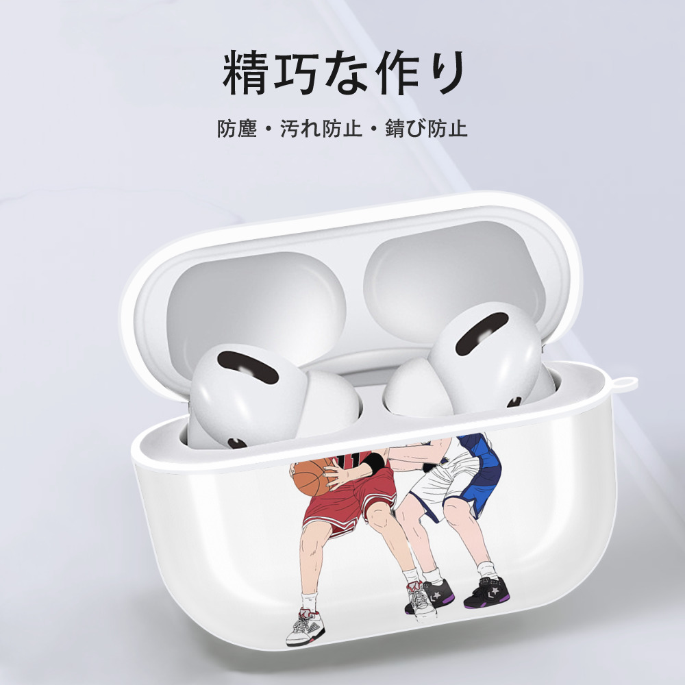 SLAM DUNK／スラムダンク 【AirPods Pro用】ハードシェル保護ケース 耐衝撃・防指紋・カラビナ付き商品仕様
