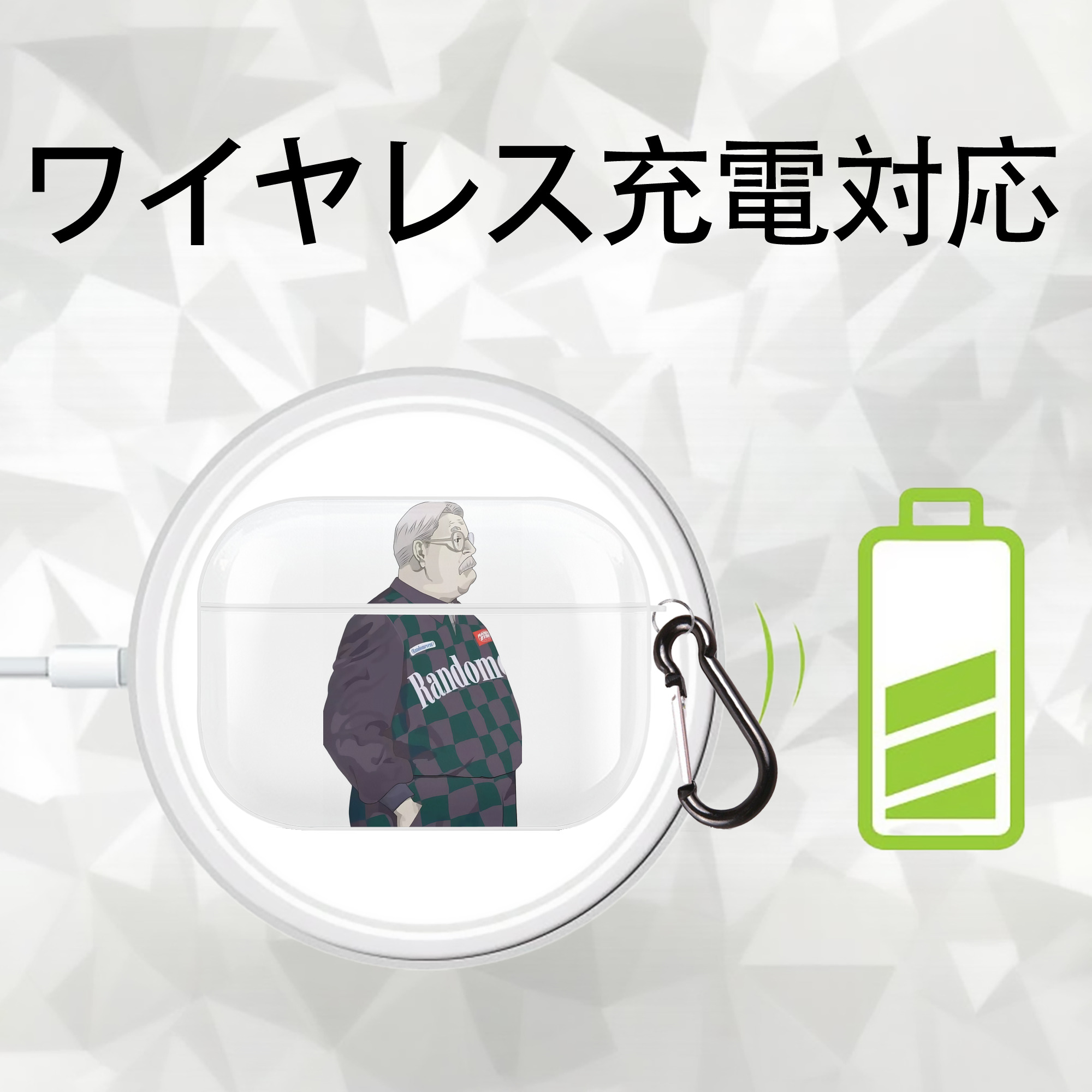 SLAM DUNK／スラムダンク 【AirPods Pro用】ハードシェル保護ケース 耐衝撃・防指紋・カラビナ付き商品仕様