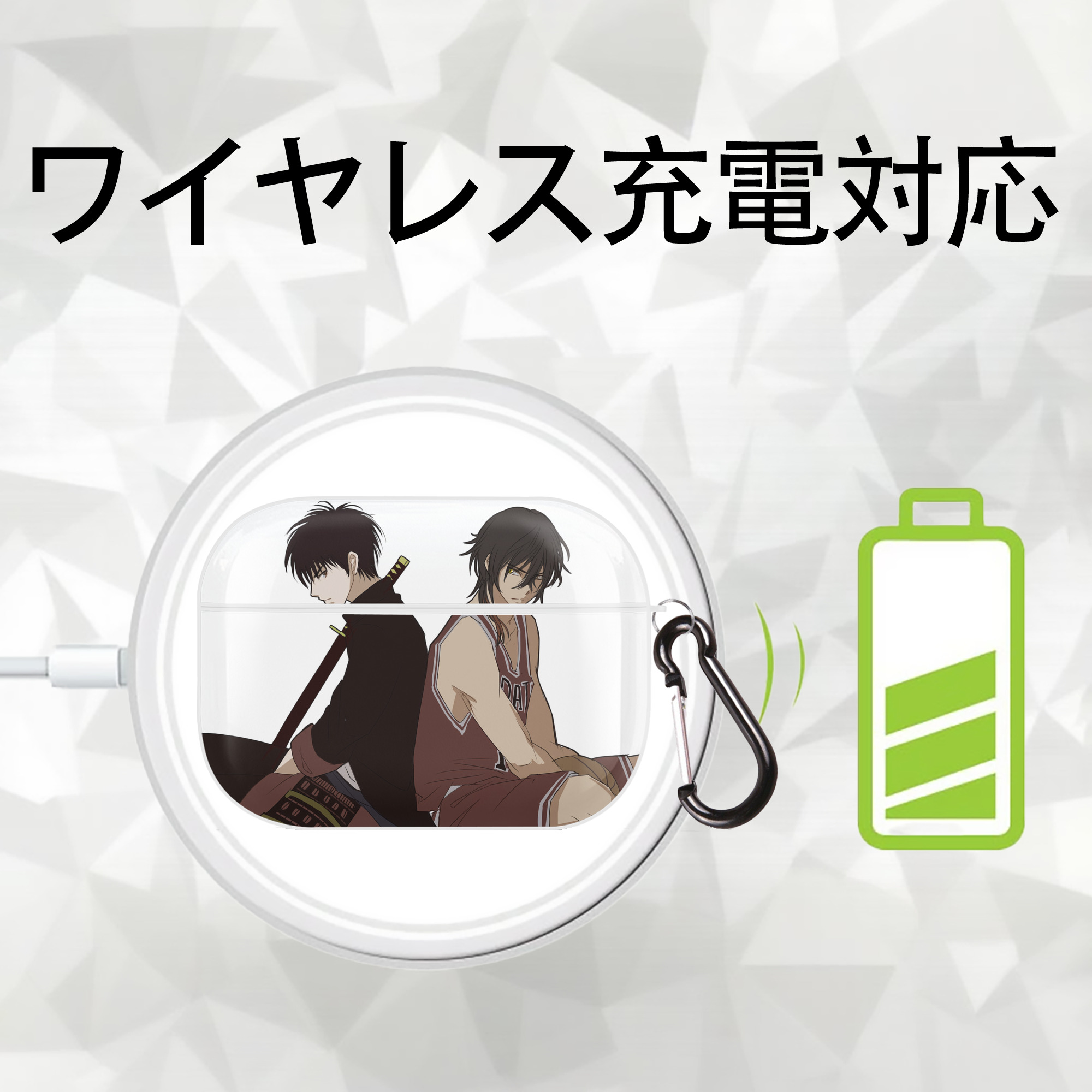 SLAM DUNK／スラムダンク 【AirPods Pro用】ハードシェル保護ケース 耐衝撃・防指紋・カラビナ付き商品仕様
