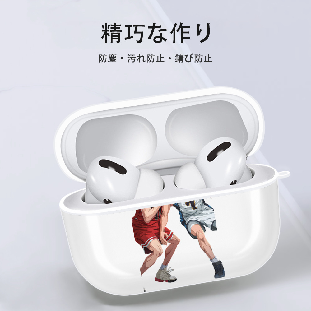 SLAM DUNK／スラムダンク 【AirPods Pro用】ハードシェル保護ケース 耐衝撃・防指紋・カラビナ付き商品仕様
