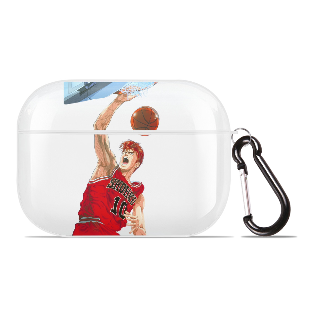 （画像用） SLAM DUNK／スラムダンク 【AirPods Pro用】ハードシェル保護ケース 耐衝撃・防指紋・カラビナ付き商品仕様
