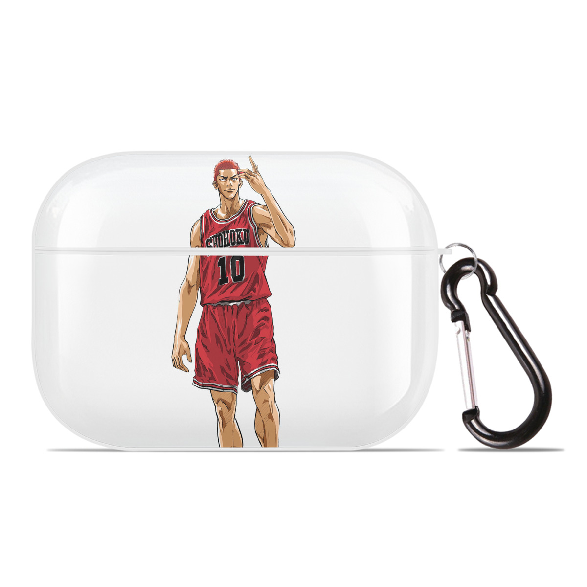 （画像用） SLAM DUNK／スラムダンク 【AirPods Pro用】ハードシェル保護ケース 耐衝撃・防指紋・カラビナ付き商品仕様