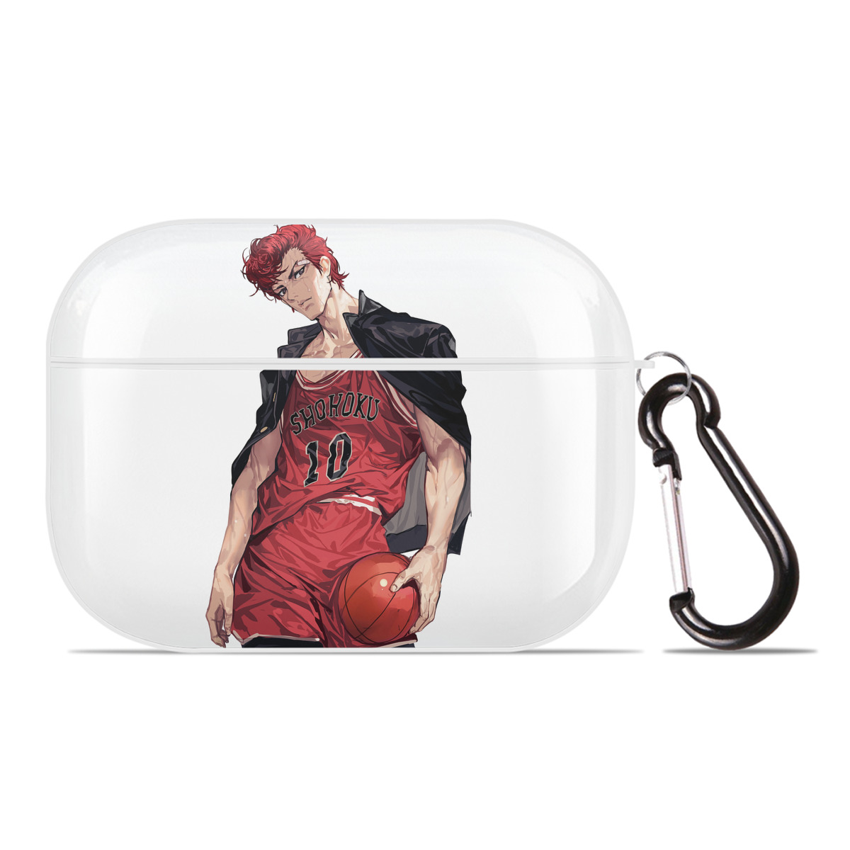 （画像用） SLAM DUNK／スラムダンク 【AirPods Pro用】ハードシェル保護ケース 耐衝撃・防指紋・カラビナ付き商品仕様