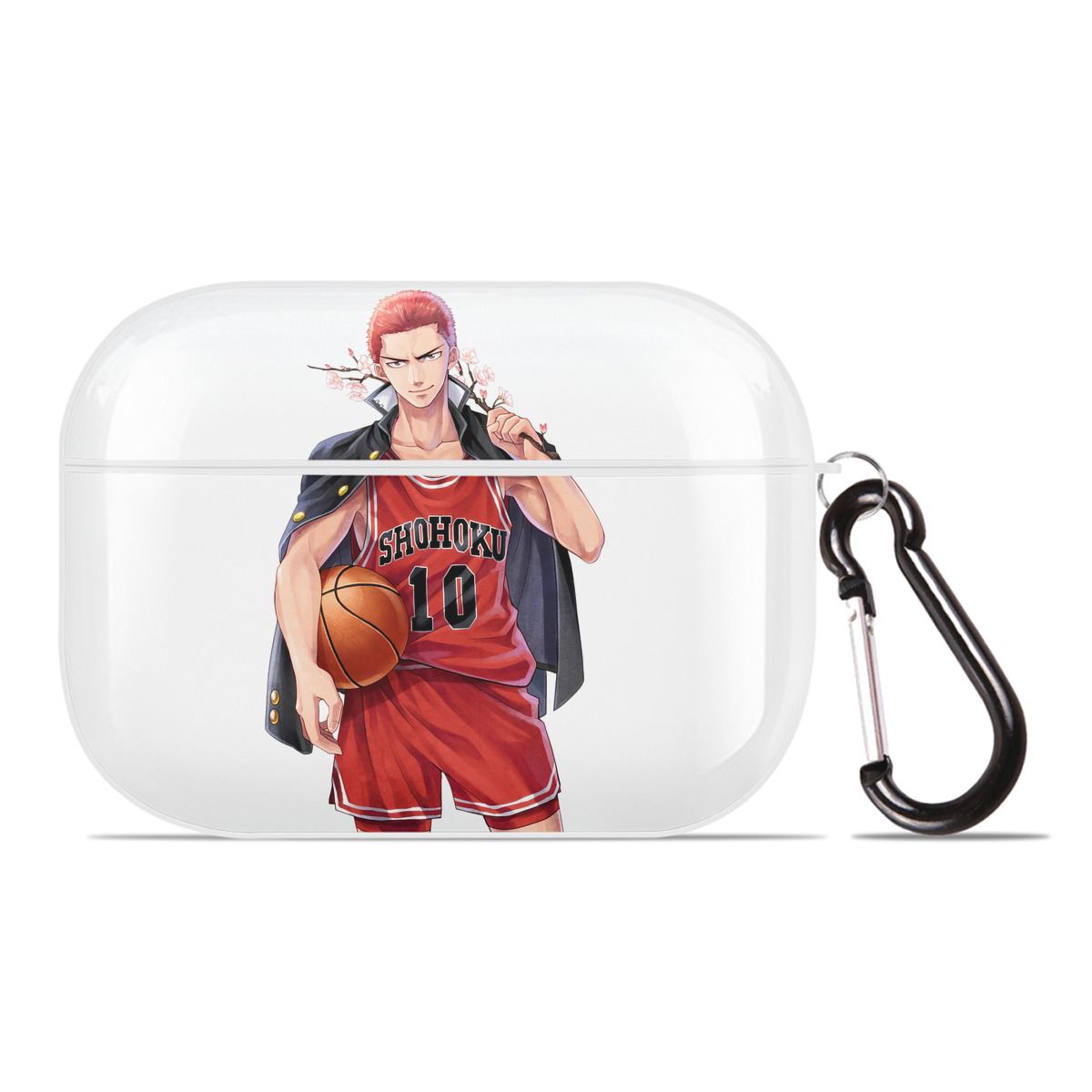 （画像用） SLAM DUNK／スラムダンク 【AirPods Pro用】ハードシェル保護ケース 耐衝撃・防指紋・カラビナ付き商品仕様