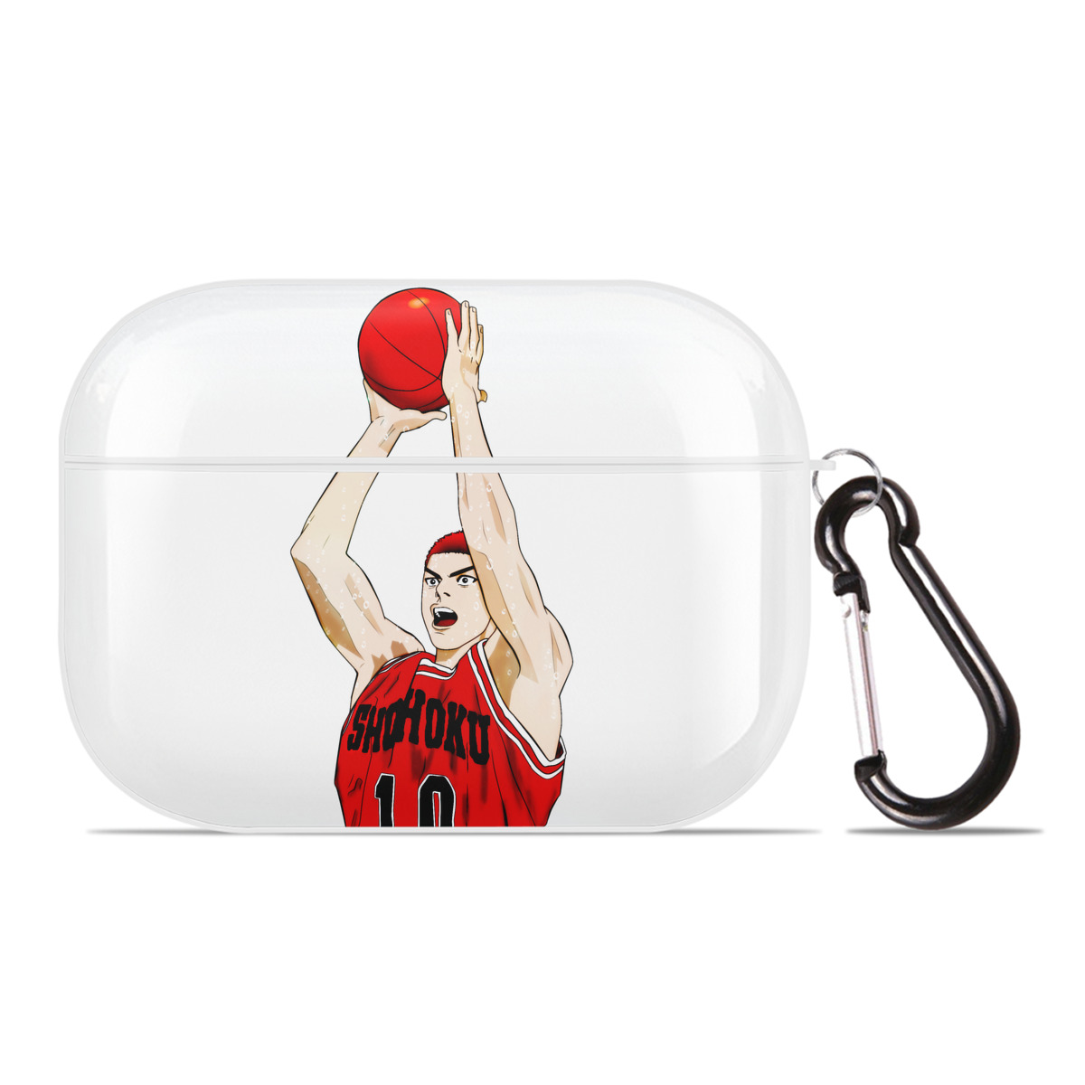 （画像用） SLAM DUNK／スラムダンク 【AirPods Pro用】ハードシェル保護ケース 耐衝撃・防指紋・カラビナ付き商品仕様