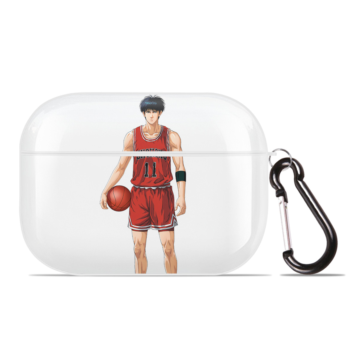 （画像用） SLAM DUNK／スラムダンク 【AirPods Pro用】ハードシェル保護ケース 耐衝撃・防指紋・カラビナ付き商品仕様