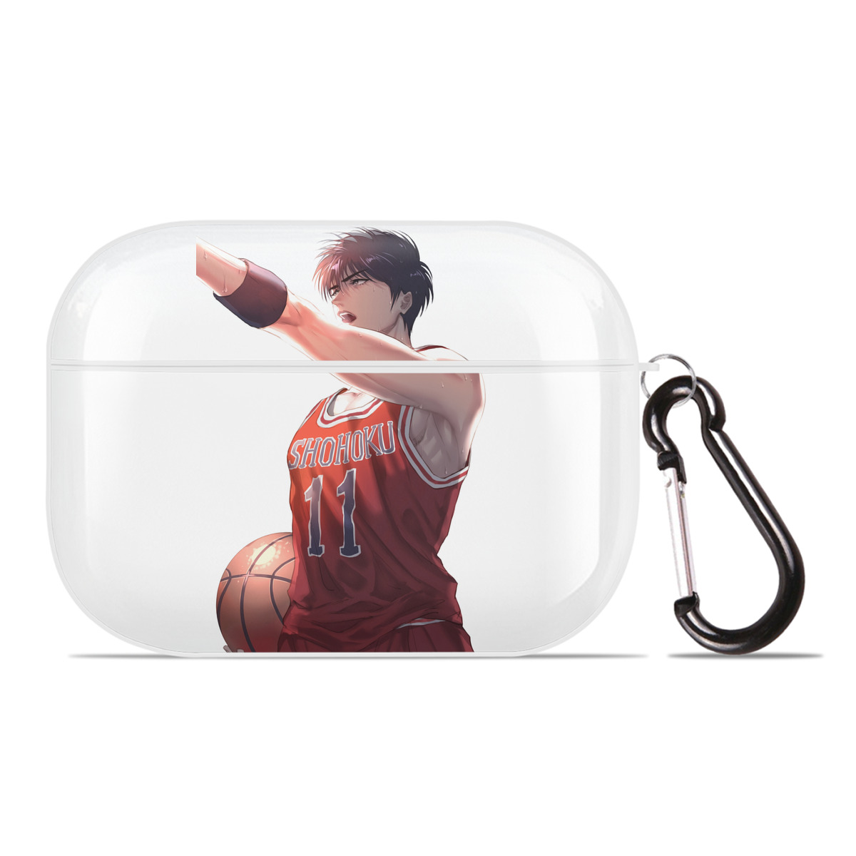 （画像用） SLAM DUNK／スラムダンク 【AirPods Pro用】ハードシェル保護ケース 耐衝撃・防指紋・カラビナ付き商品仕様