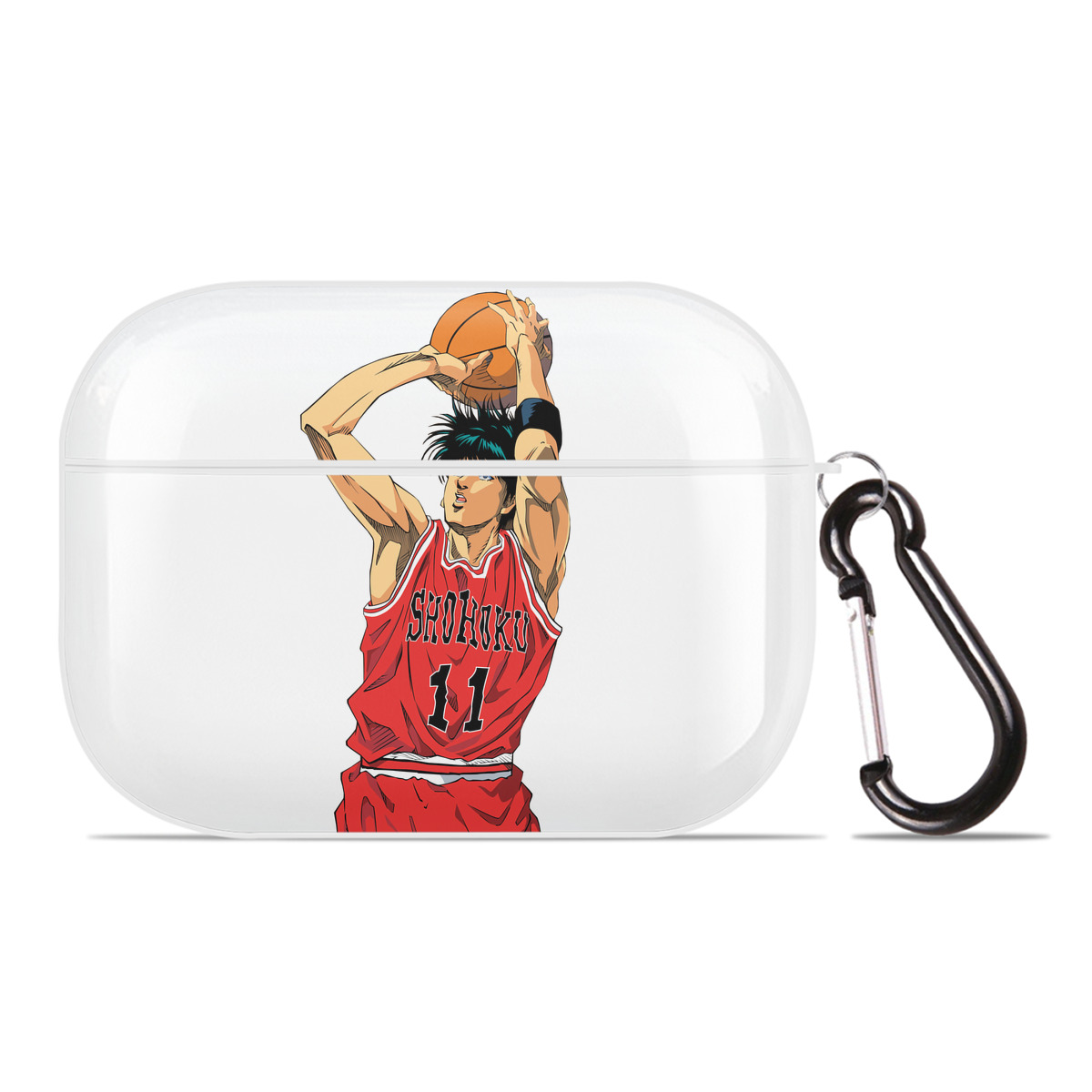（画像用） SLAM DUNK／スラムダンク 【AirPods Pro用】ハードシェル保護ケース 耐衝撃・防指紋・カラビナ付き商品仕様
