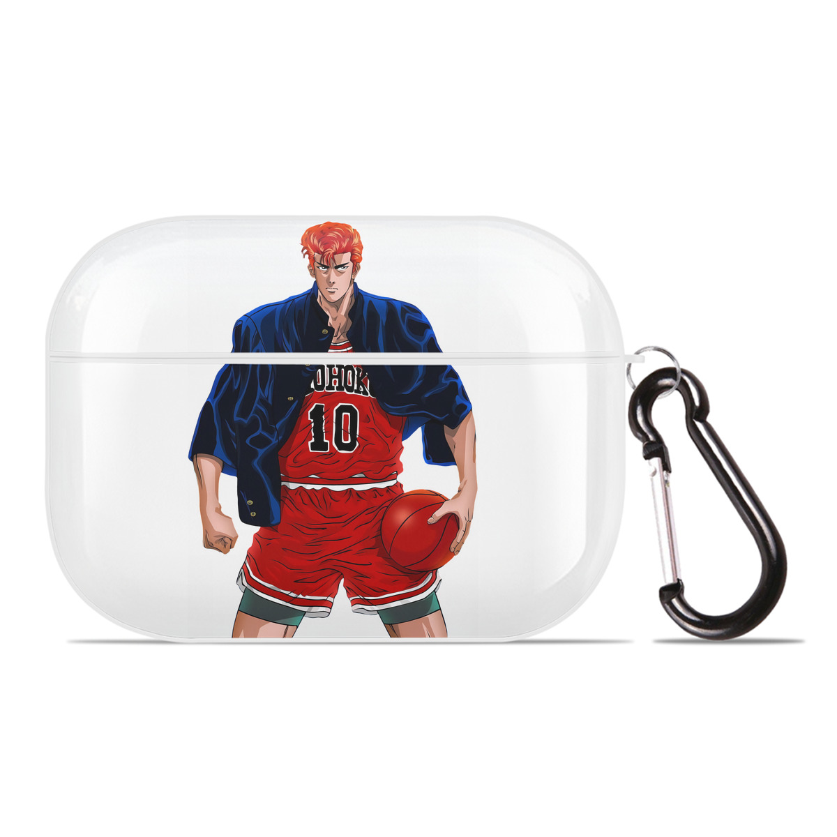 （画像用） SLAM DUNK／スラムダンク 【AirPods Pro用】ハードシェル保護ケース 耐衝撃・防指紋・カラビナ付き商品仕様