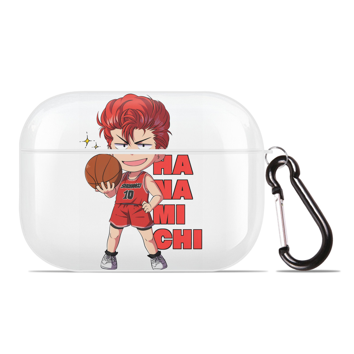（画像用） SLAM DUNK／スラムダンク 【AirPods Pro用】ハードシェル保護ケース 耐衝撃・防指紋・カラビナ付き商品仕様