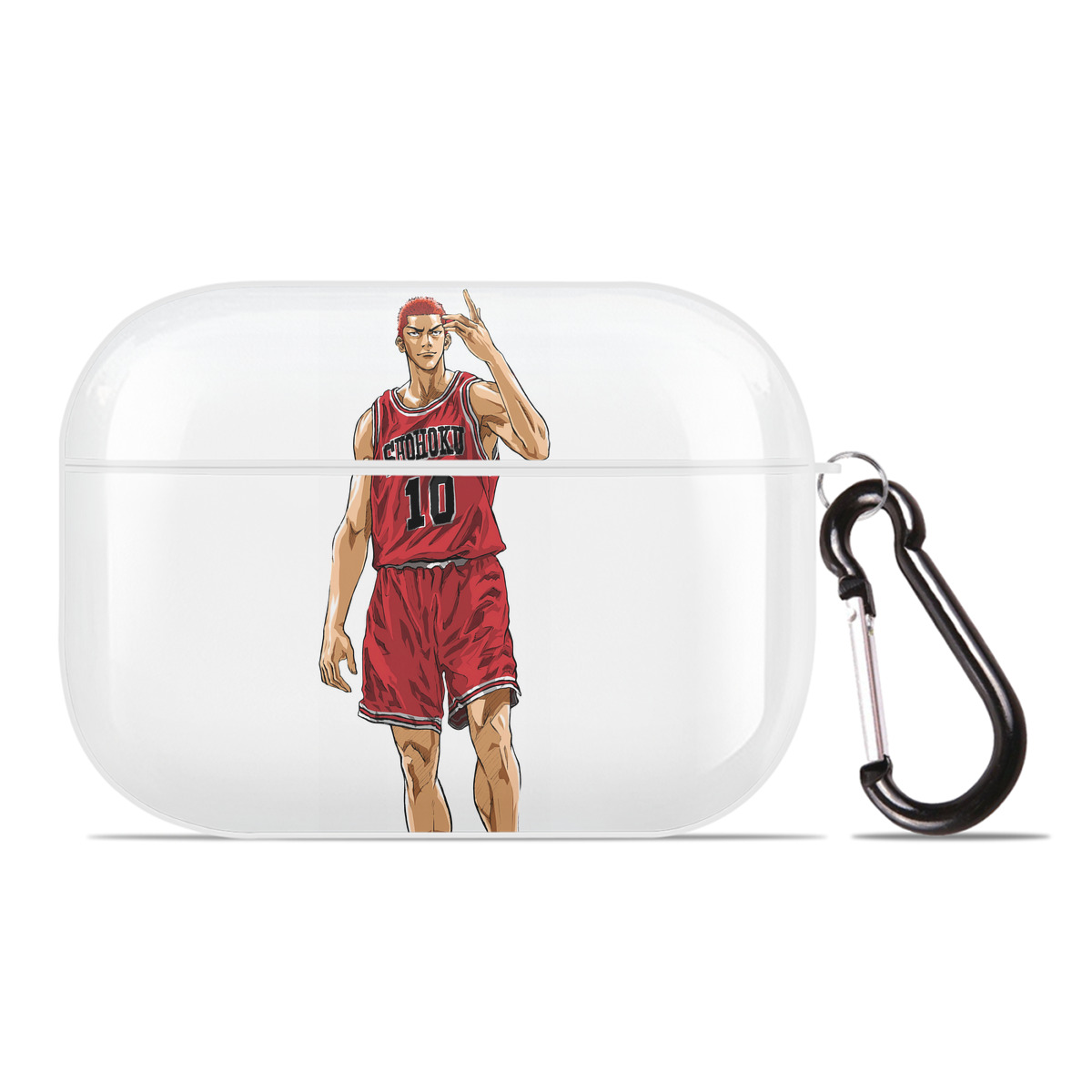 （画像用） SLAM DUNK／スラムダンク 【AirPods Pro用】ハードシェル保護ケース 耐衝撃・防指紋・カラビナ付き商品仕様