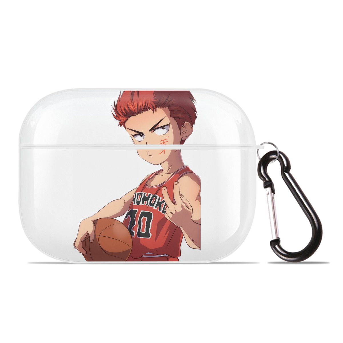 （画像用） SLAM DUNK／スラムダンク 【AirPods Pro用】ハードシェル保護ケース 耐衝撃・防指紋・カラビナ付き商品仕様