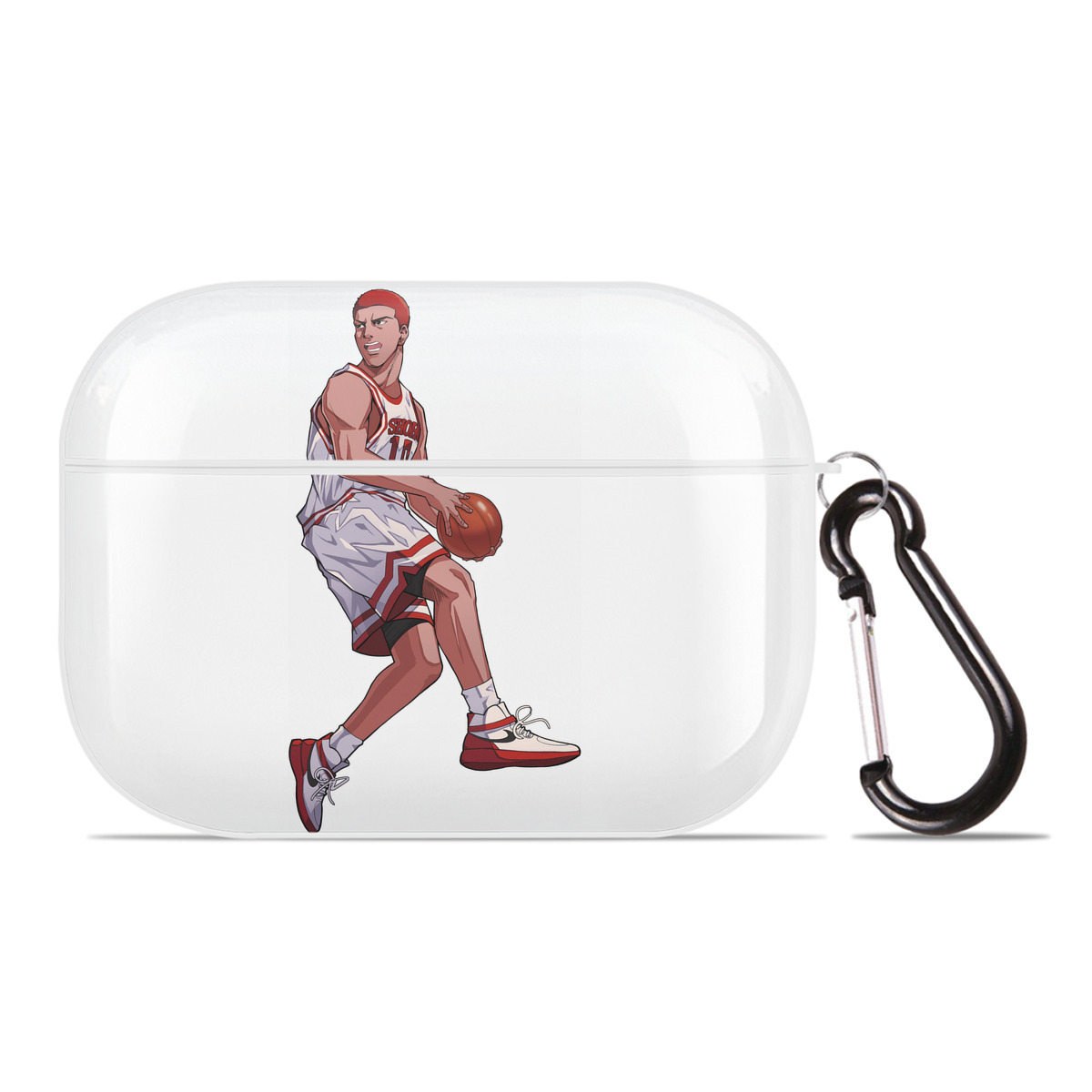 （画像用） SLAM DUNK／スラムダンク 【AirPods Pro用】ハードシェル保護ケース 耐衝撃・防指紋・カラビナ付き商品仕様