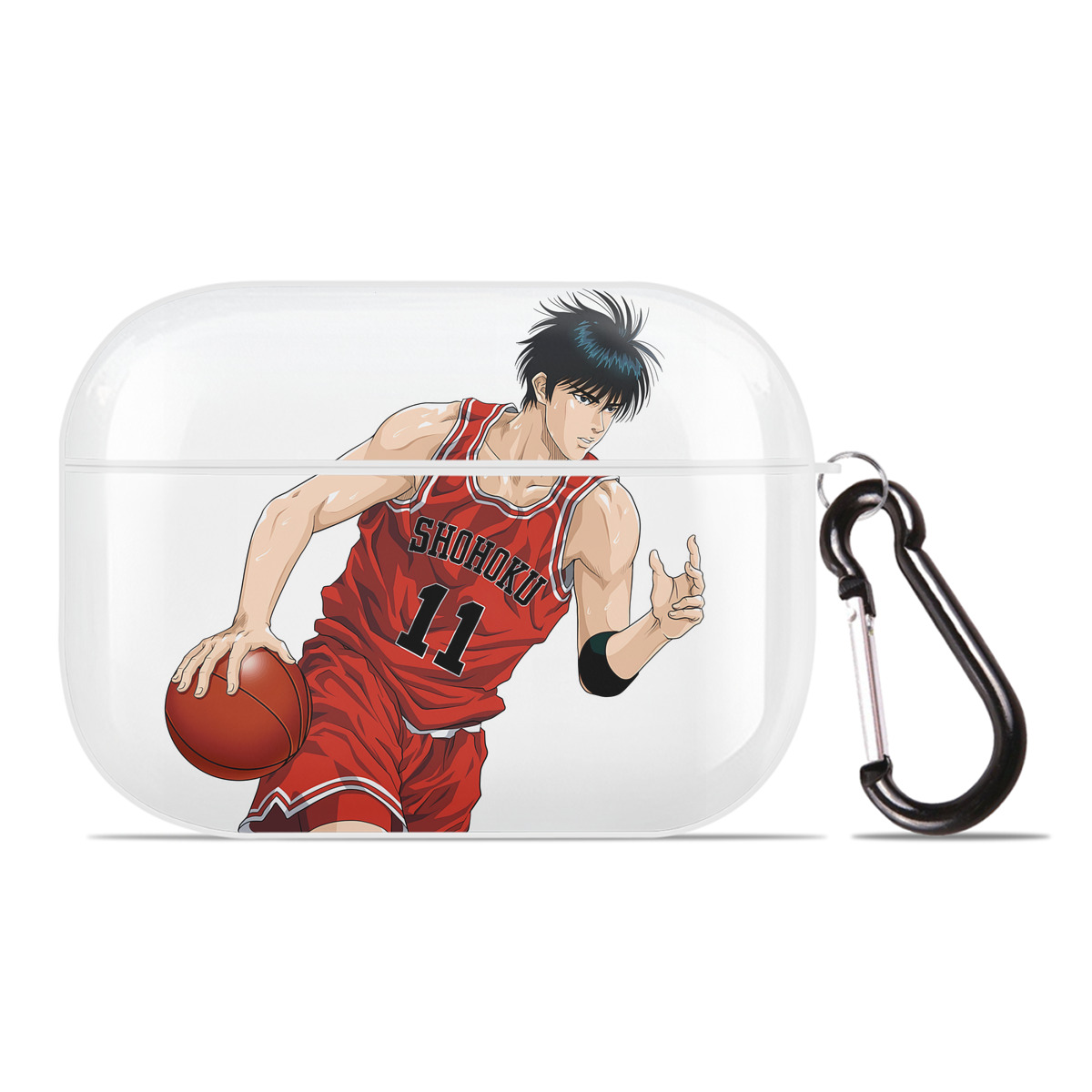 （画像用） SLAM DUNK／スラムダンク 【AirPods Pro用】ハードシェル保護ケース 耐衝撃・防指紋・カラビナ付き商品仕様