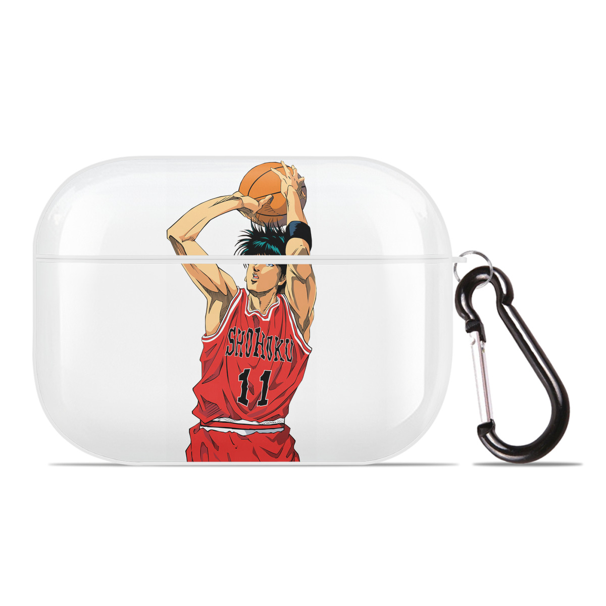 （画像用） SLAM DUNK／スラムダンク 【AirPods Pro用】ハードシェル保護ケース 耐衝撃・防指紋・カラビナ付き商品仕様