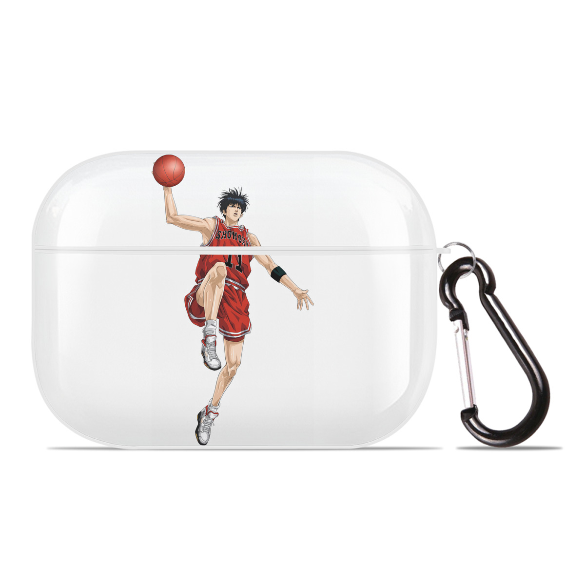 （画像用） SLAM DUNK／スラムダンク 【AirPods Pro用】ハードシェル保護ケース 耐衝撃・防指紋・カラビナ付き商品仕様